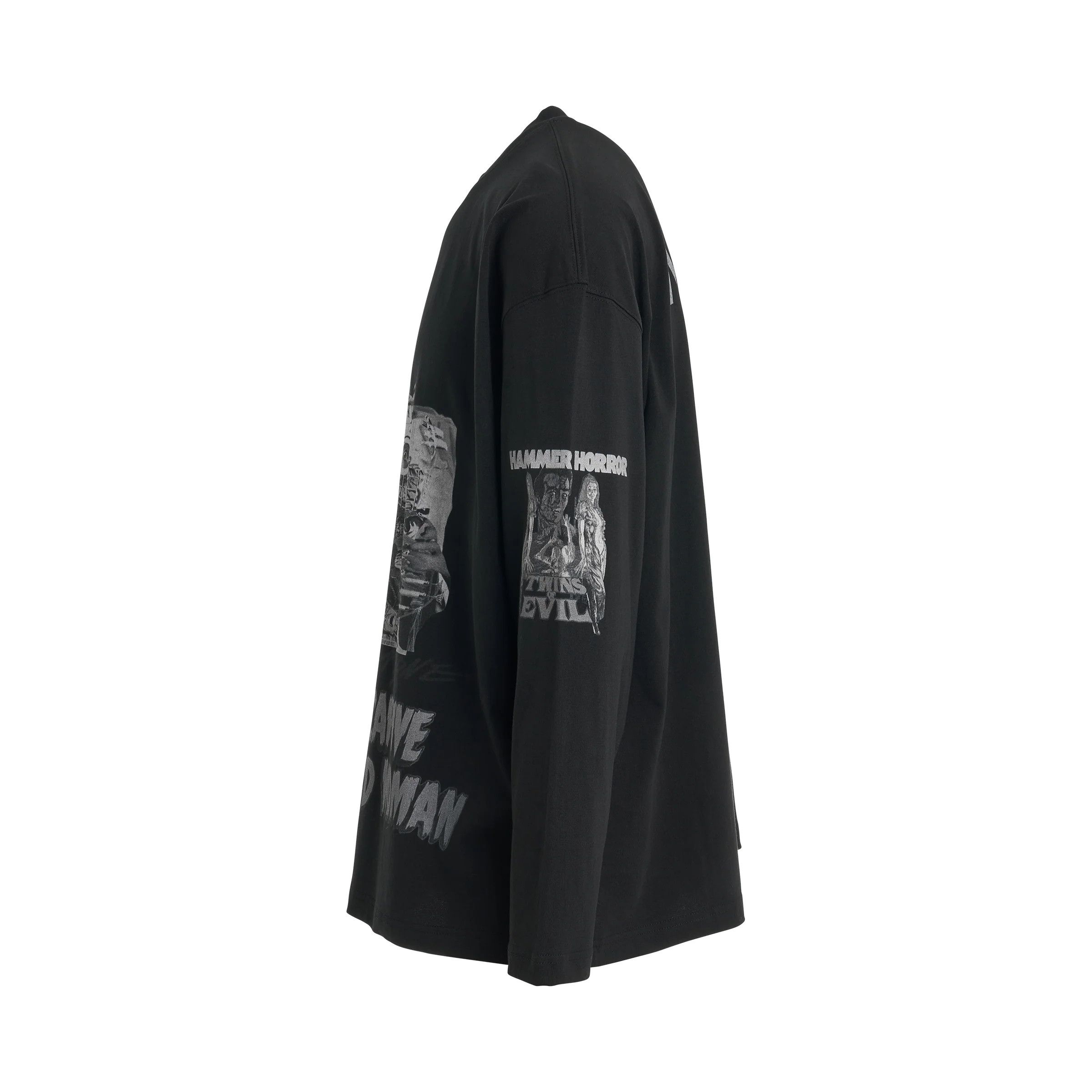 WE11DONE o1mris0824 Horror Collage T-Shirt in Black Size US L / EU 52-54 / 3 - 3 Thumbnail