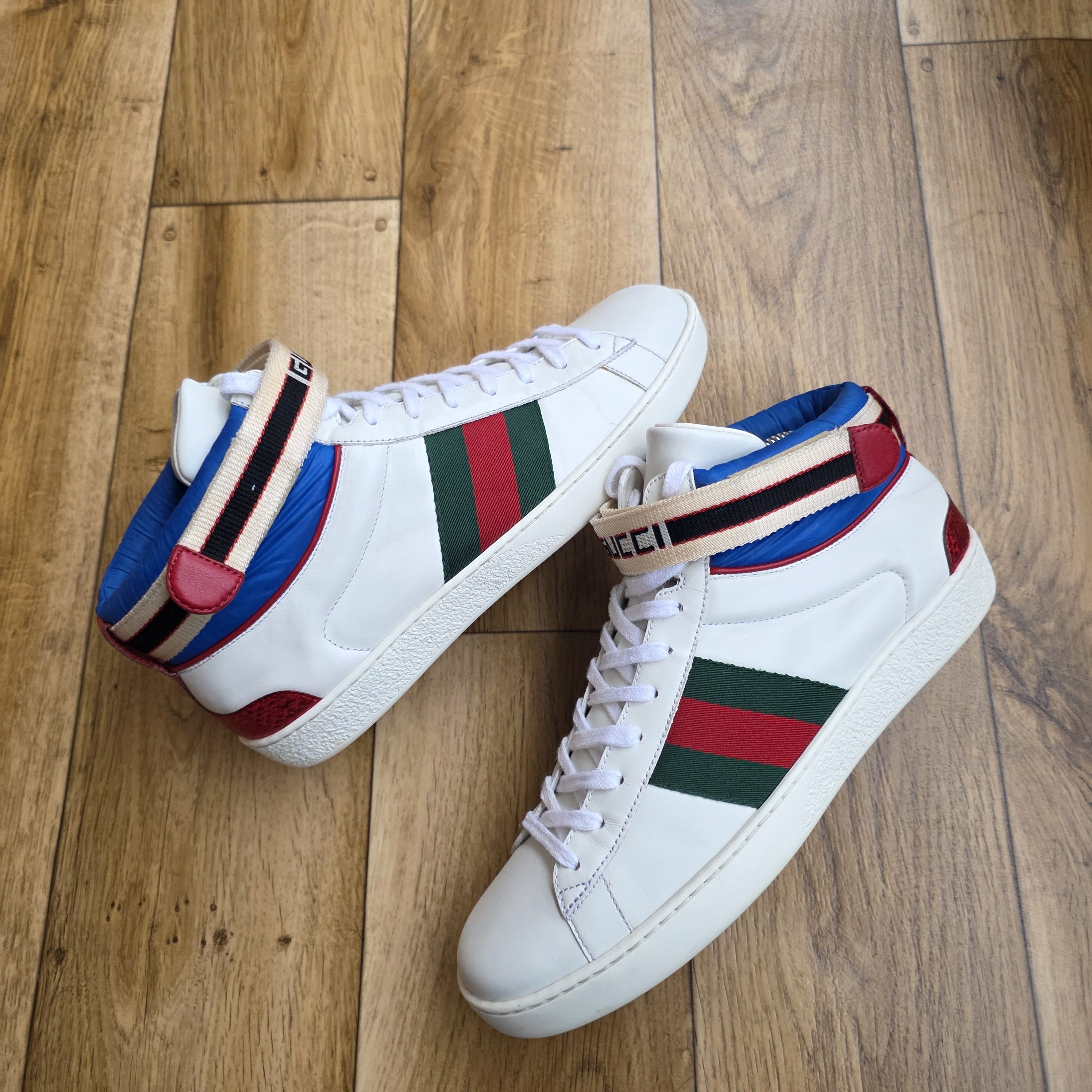 Gucci GUCCI ACE HIGH TOP TRAINERS Size US 9 / EU 42 - 1 Thumbnail