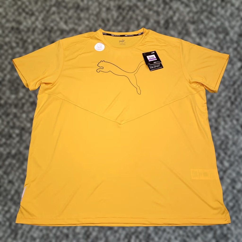Puma Puma Reactive Tech Tee Shirt Mens XXL Yellow Dry Cell Training New Jersey? Size US XXL / EU 58 / 5 - 1 Thumbnail