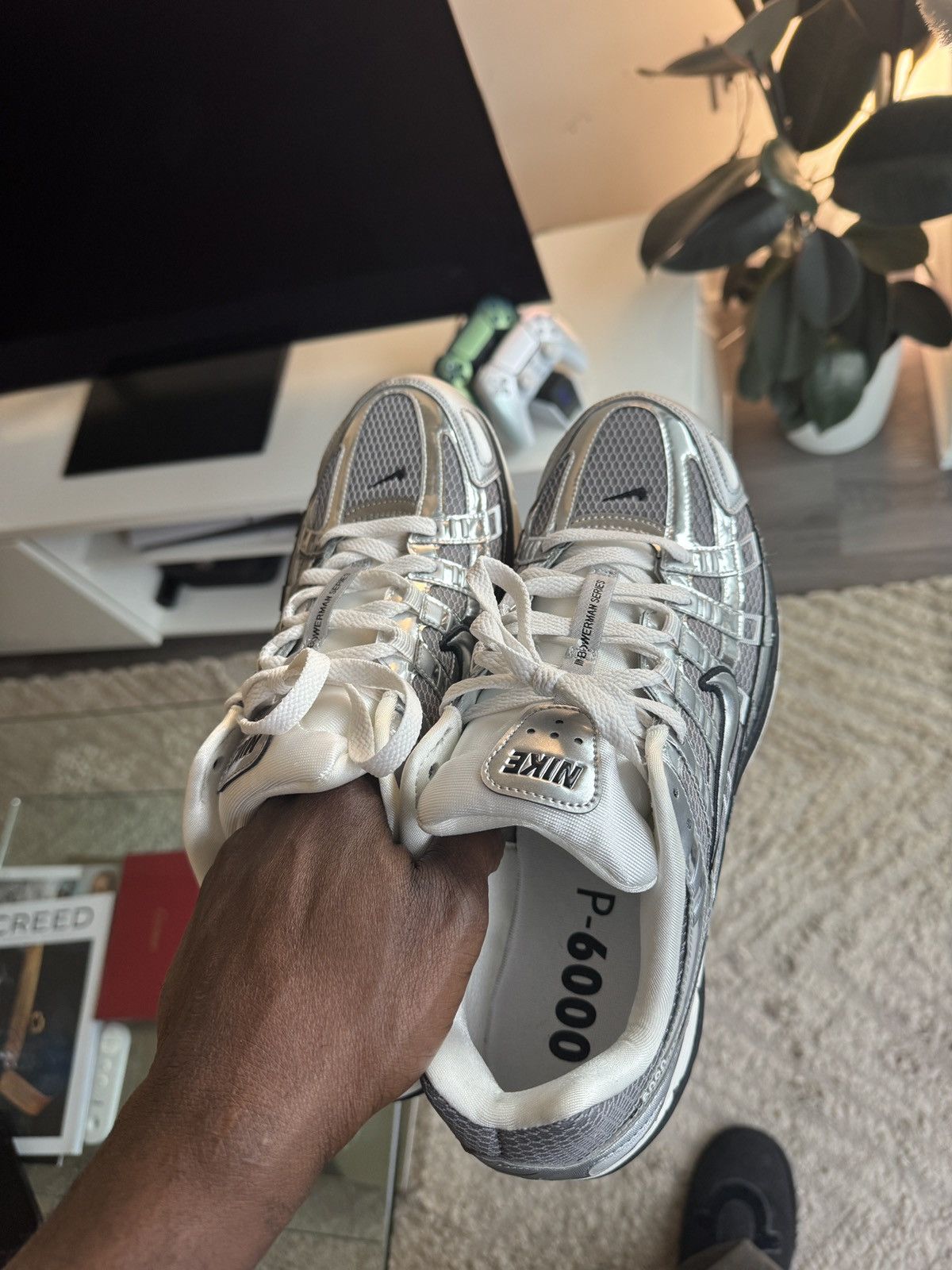 Nike P-6000 Metallic Silver US 11