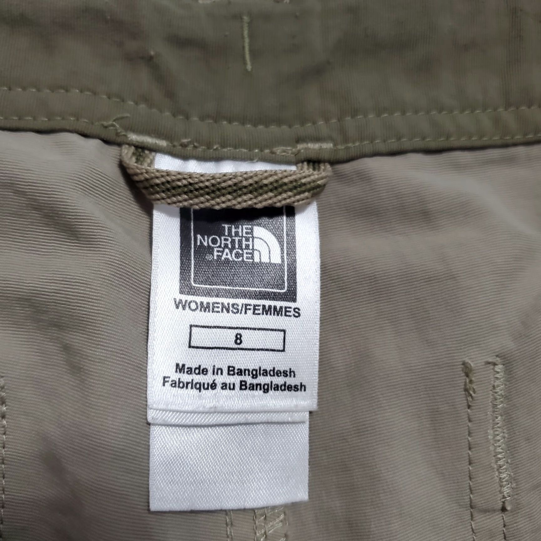 The North Face The North Face Shorts Women 8 Tan 100% Nylon Flat Front Mid Rise Hiking Outdoor Size 30" / US 8 / IT 44 - 3 Thumbnail