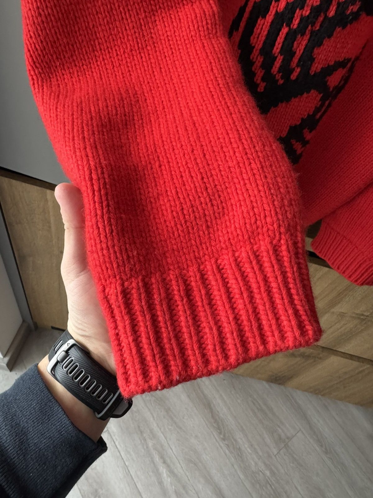 Stella McCartney 2017 Stella McCartney Red Scorpion Knit Sweater Size US M / EU 48-50 / 2 - 5 Thumbnail