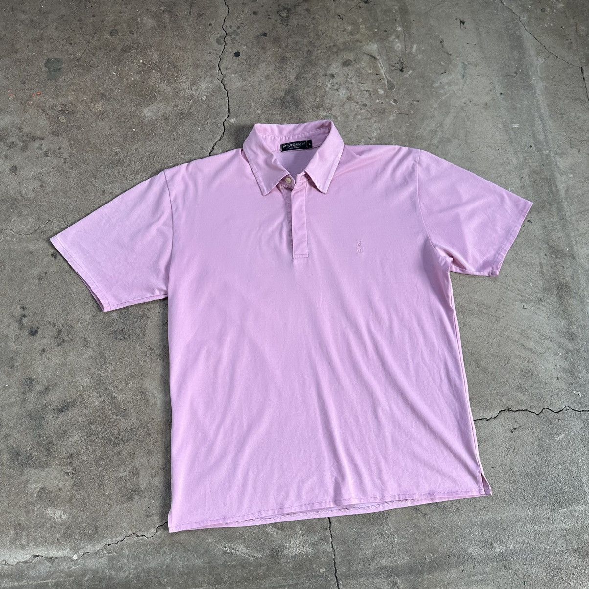 Yves Saint Laurent Vintage YSL pour homme Polo Shirt Size US L / EU 52-54 / 3 - 5 Thumbnail