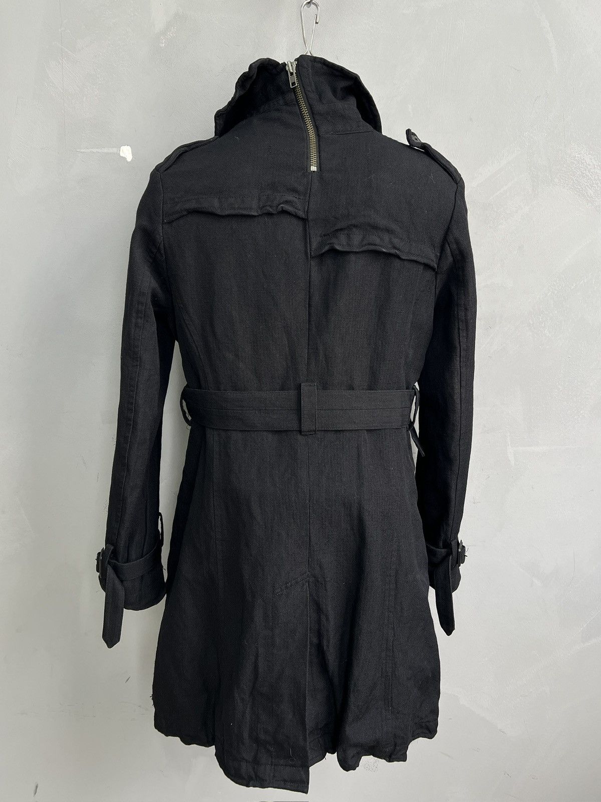 Allsaints Ann Demeulemeester style long coat black gothic style y2k Size US S / EU 44-46 / 1 - 7 Thumbnail