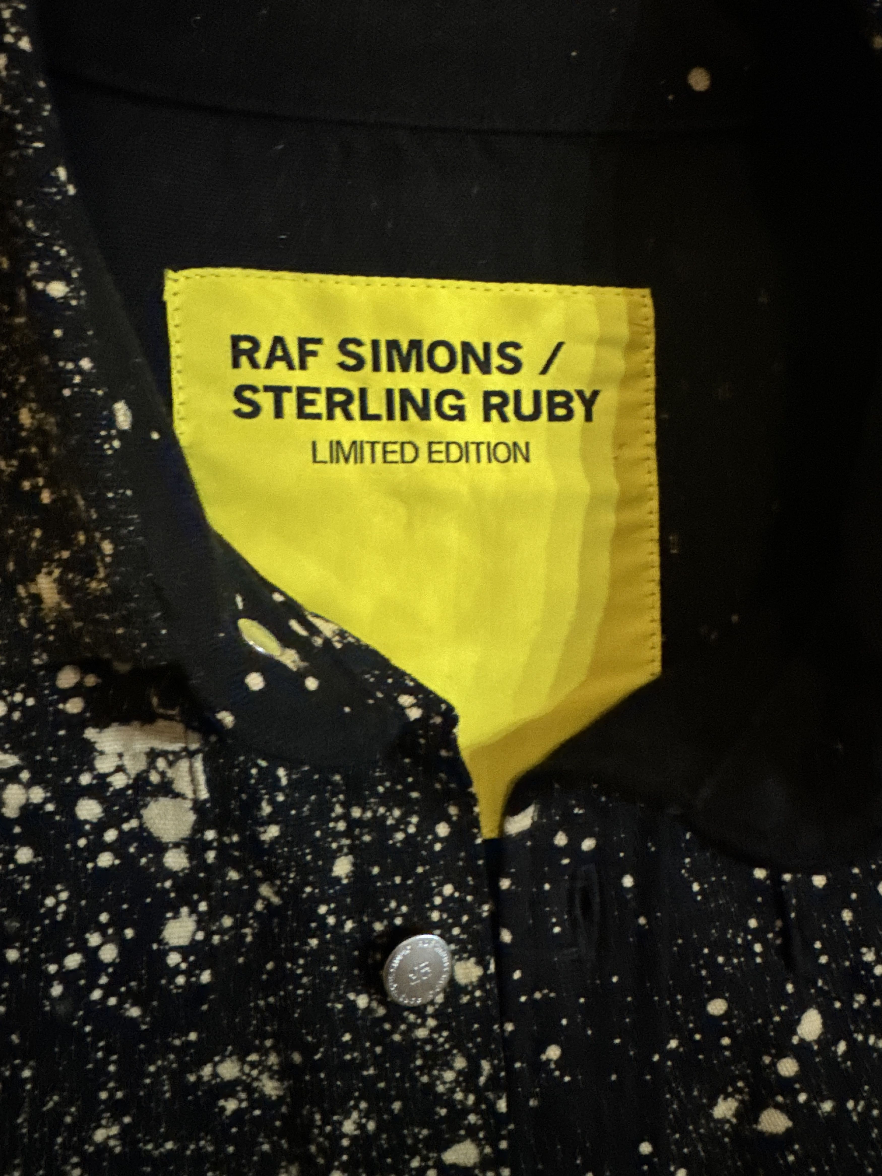 Raf Simons × Sterling Ruby Bleach splatter over shirt A/W 2014 Size US M / EU 48-50 / 2 - 4 Thumbnail