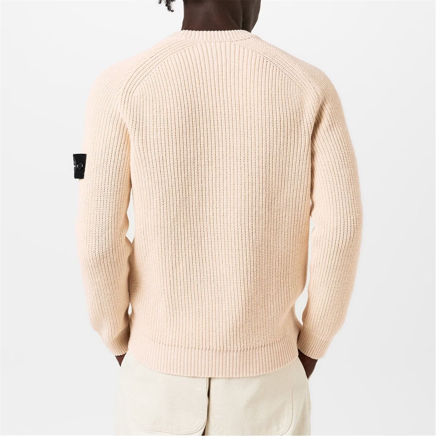 Stone Island o1g2r1mq0526 Compass Knit Jumper in Beige Size US S / EU 44-46 / 1 - 4 Thumbnail