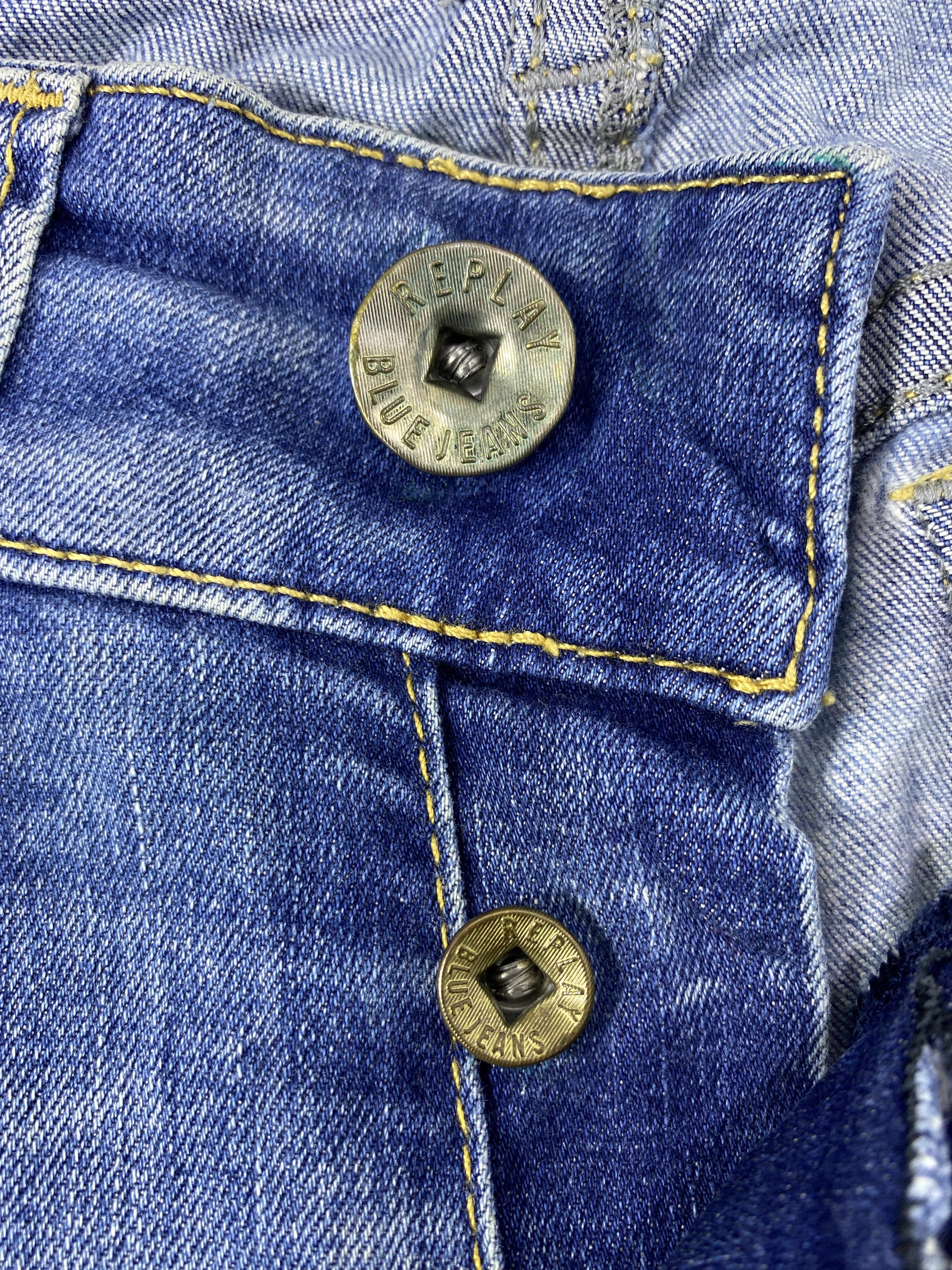 Jean Vintage Replay Distressed Blue Wash Denim- J1128 Size US 31 - 13 Thumbnail