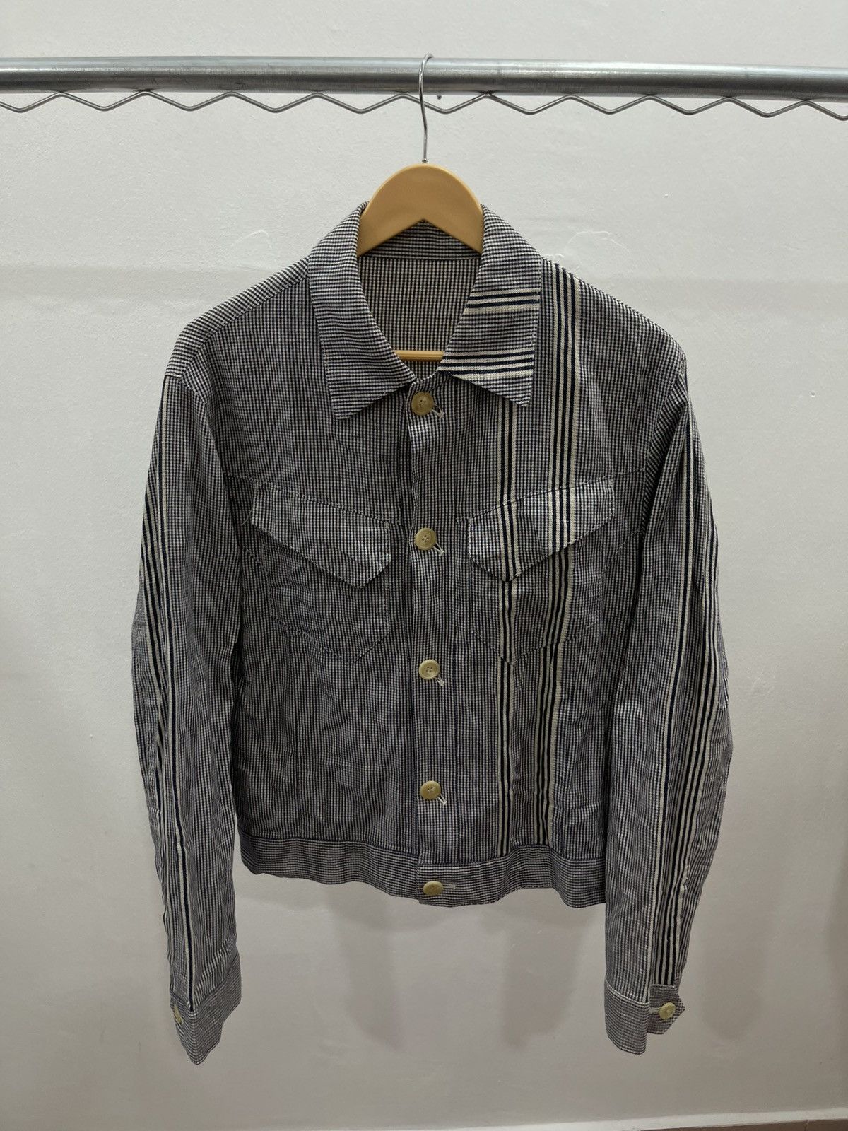 Paul Smith Paul Smit Check Trucker-Style Shirt Jacket Size US L / EU 52-54 / 3 - 6 Thumbnail