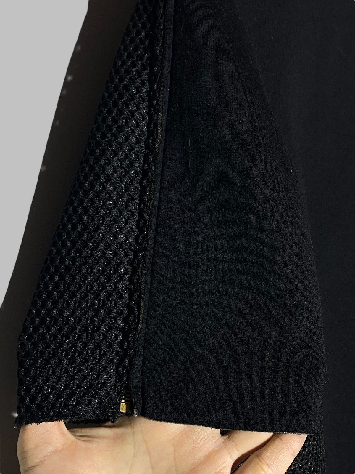 Missoni 2000s M Missoni Full Black Midi Dress Mesh Back Size S / US 4 / IT 40 - 4 Thumbnail