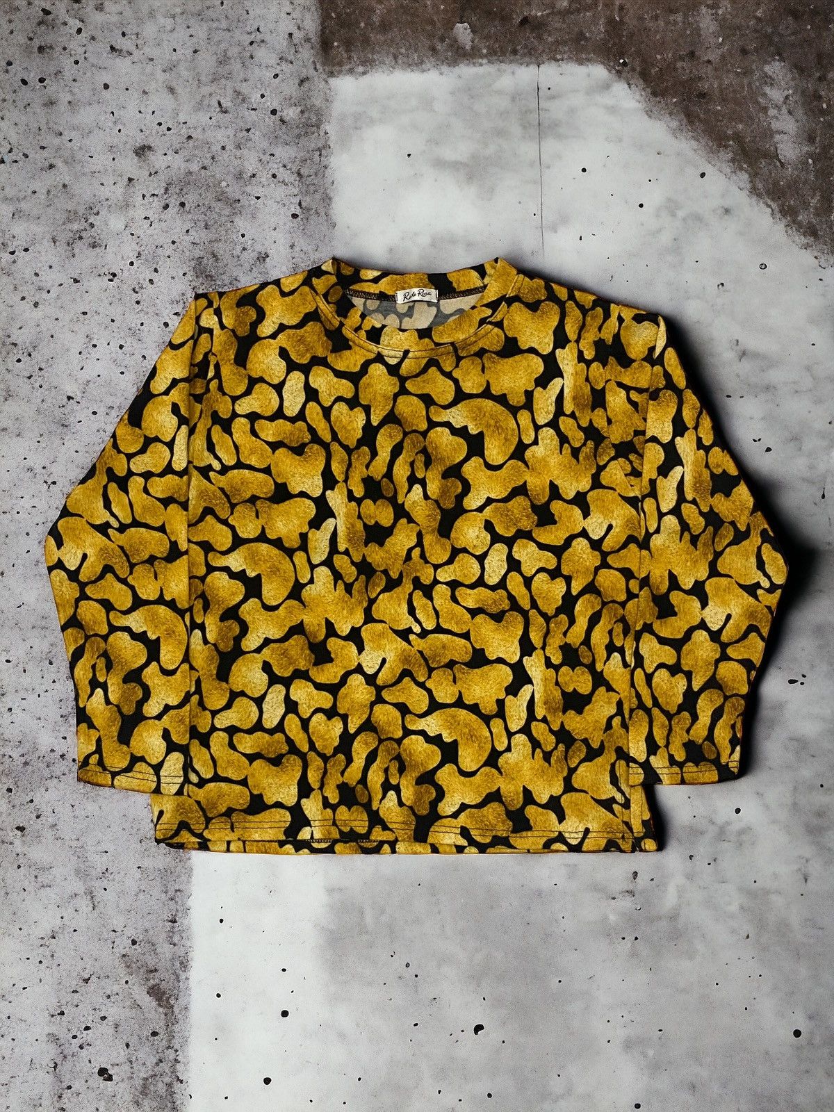 Unisex Rotex Roza Italy Leopard Fullprint Tank Top Crop