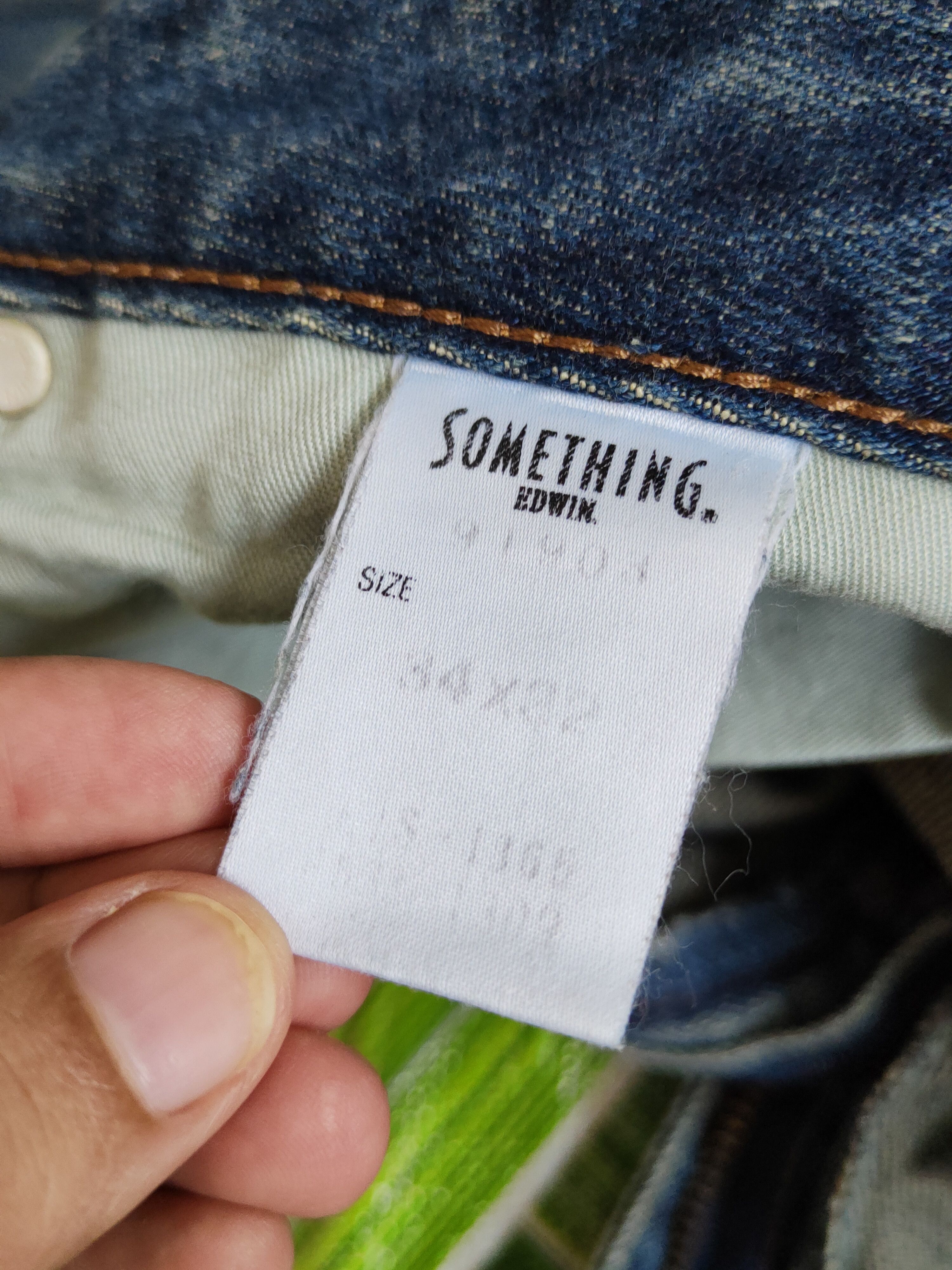 Edwin Something-Edwin Blue Faded Distressed Ripped Jeans #S2250 Size US 32 / EU 48 - 14 Thumbnail