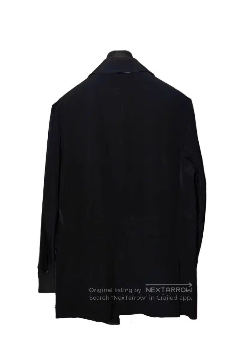 Brioni Brioni Wool and silk leather-trimmed thin short coat Size US L / EU 52-54 / 3 - 4 Thumbnail
