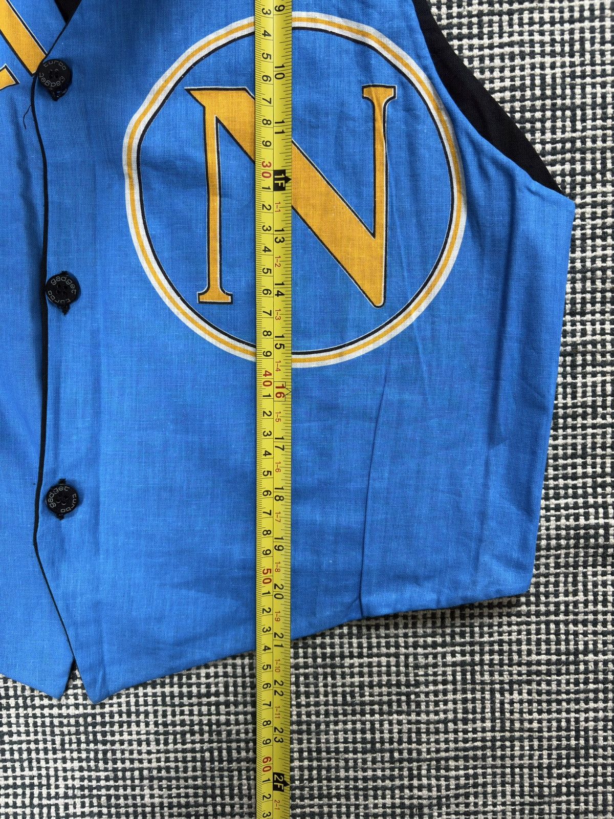 Vintage Turbogadget Napoli Soccer Fan Vest Jacket 90s vintage Size US M / EU 48-50 / 2 - 4 Thumbnail