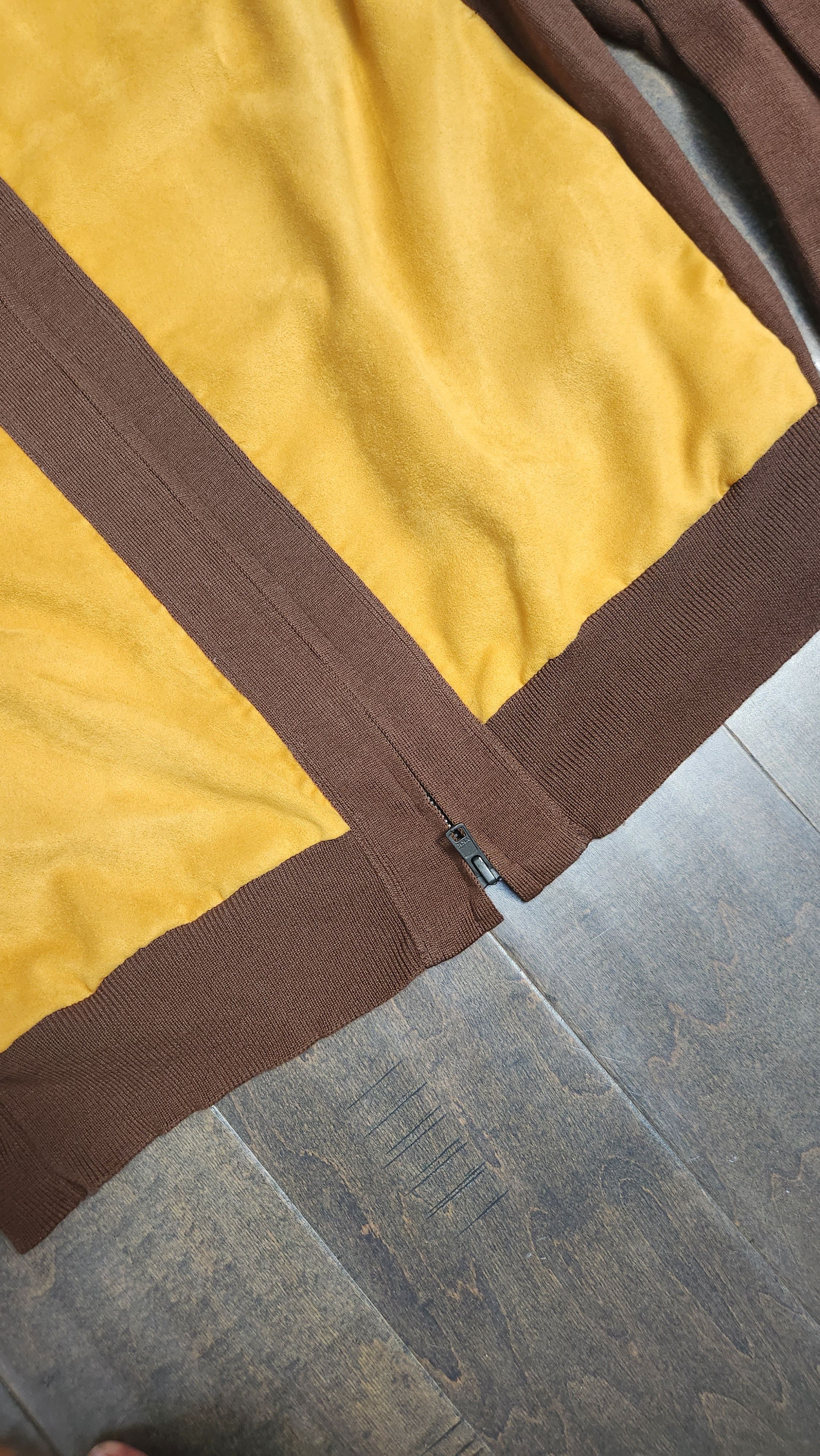 Nanamica KODENSHI Hybrid Zip Cardigan Brown & Gold Japan Size US M / EU 48-50 / 2 - 5 Thumbnail
