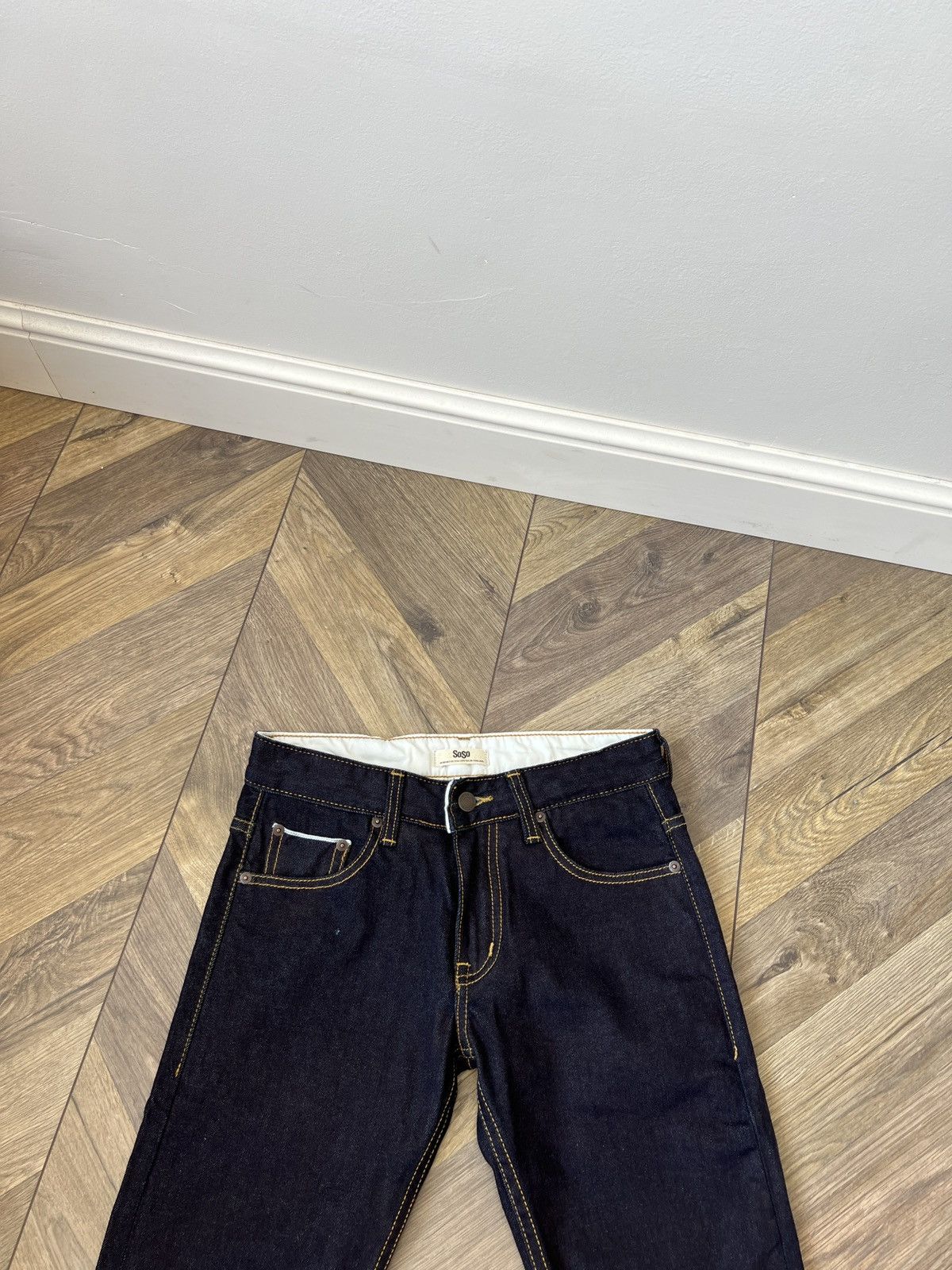 SoSo Vintage Soso Denim Blue indigo Selvedge Pants Size US 26 / EU 42 - 4 Thumbnail