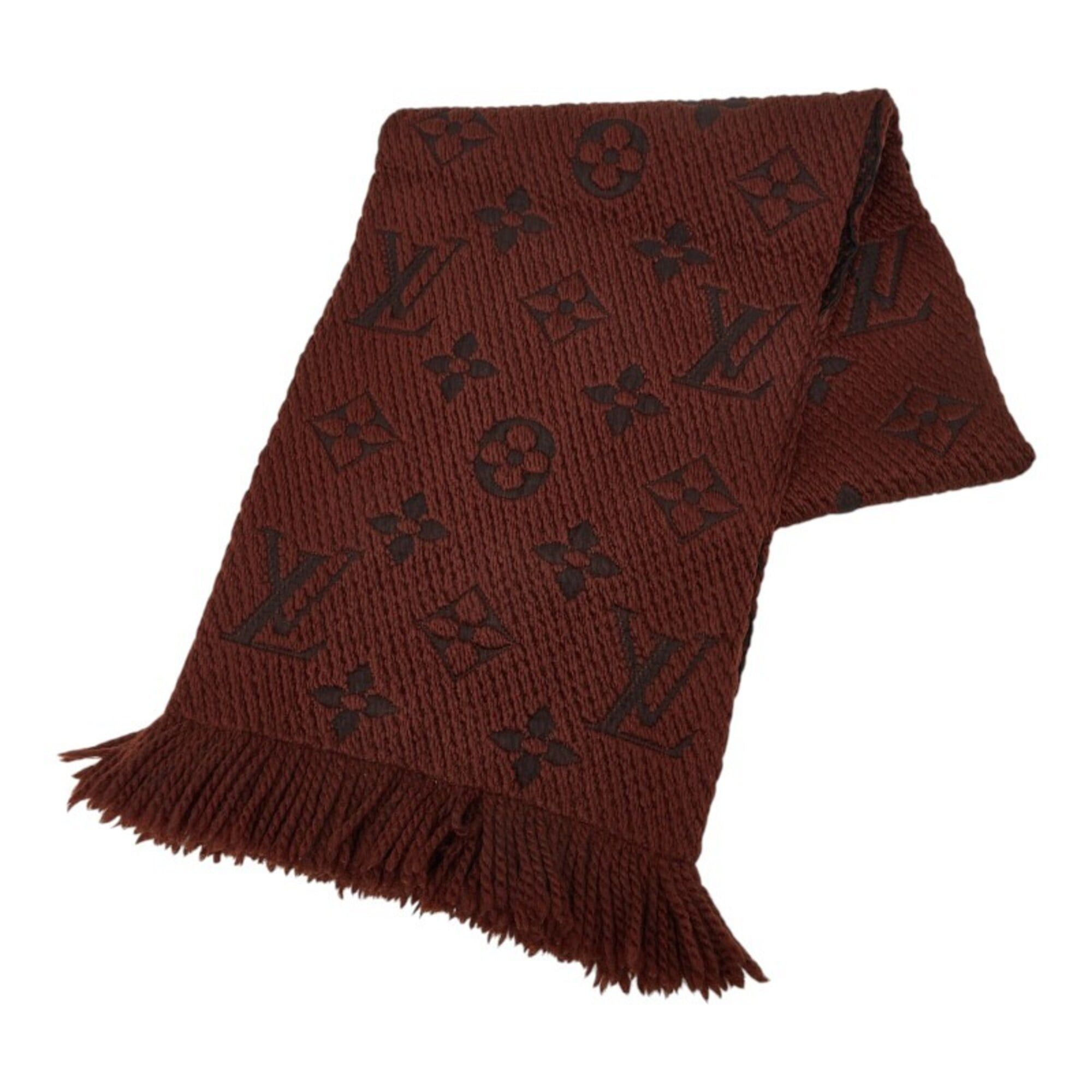 Louis Vuitton Louis Vuitton Monogram Echarpe Logomania Scarf, Brown/Black, Wool/Silk, Women's. Size ONE SIZE - 1 Thumbnail