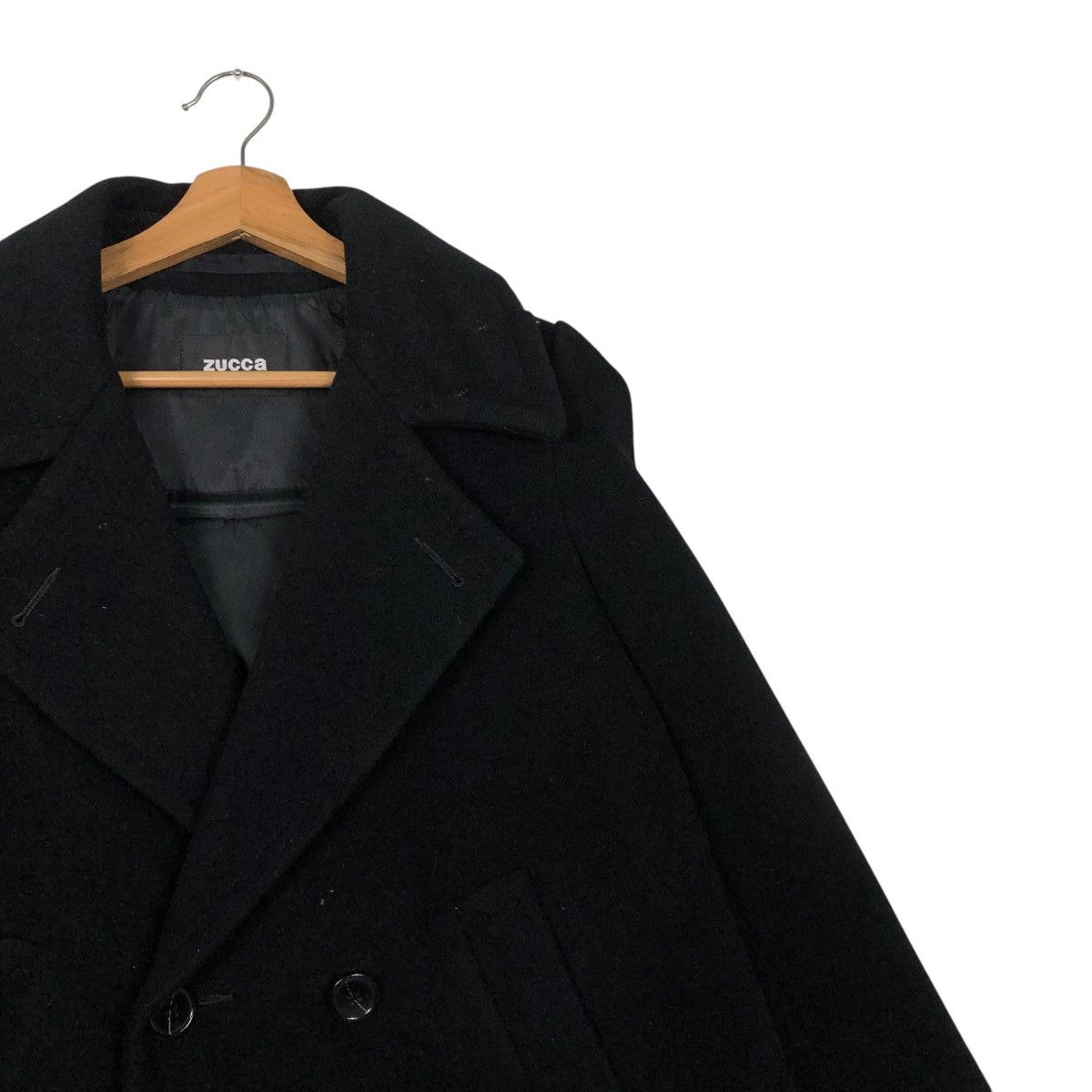 Issey Miyake 🔥RICH BLACK VINTAGE WOOL JACKET CROPPED ZUCCA JAPAN Size US S / EU 44-46 / 1 - 8 Thumbnail