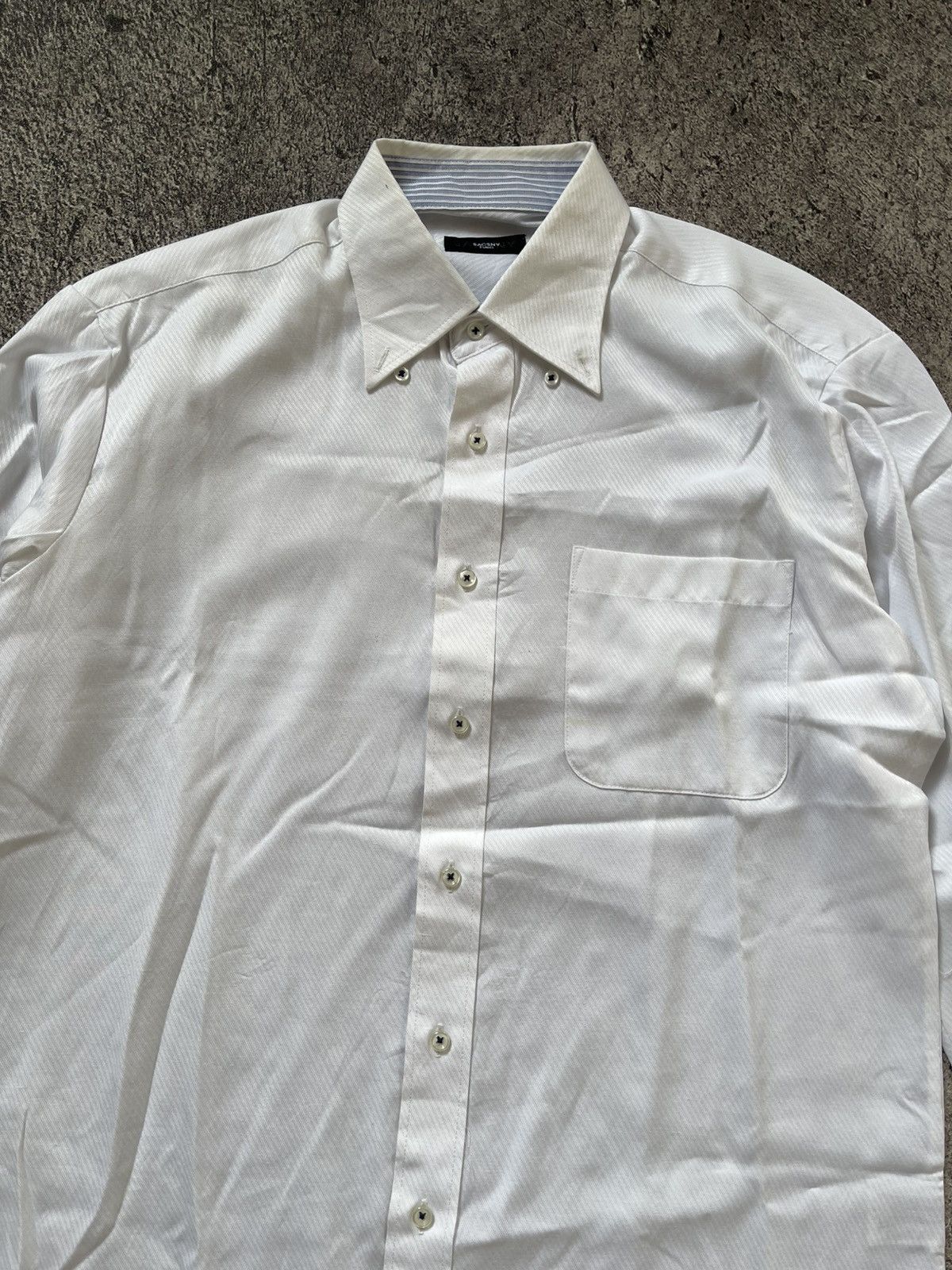 Japanese Brand Y’SACSNY WHITE BASIC SHIRT Size US L / EU 52-54 / 3 - 3 Thumbnail