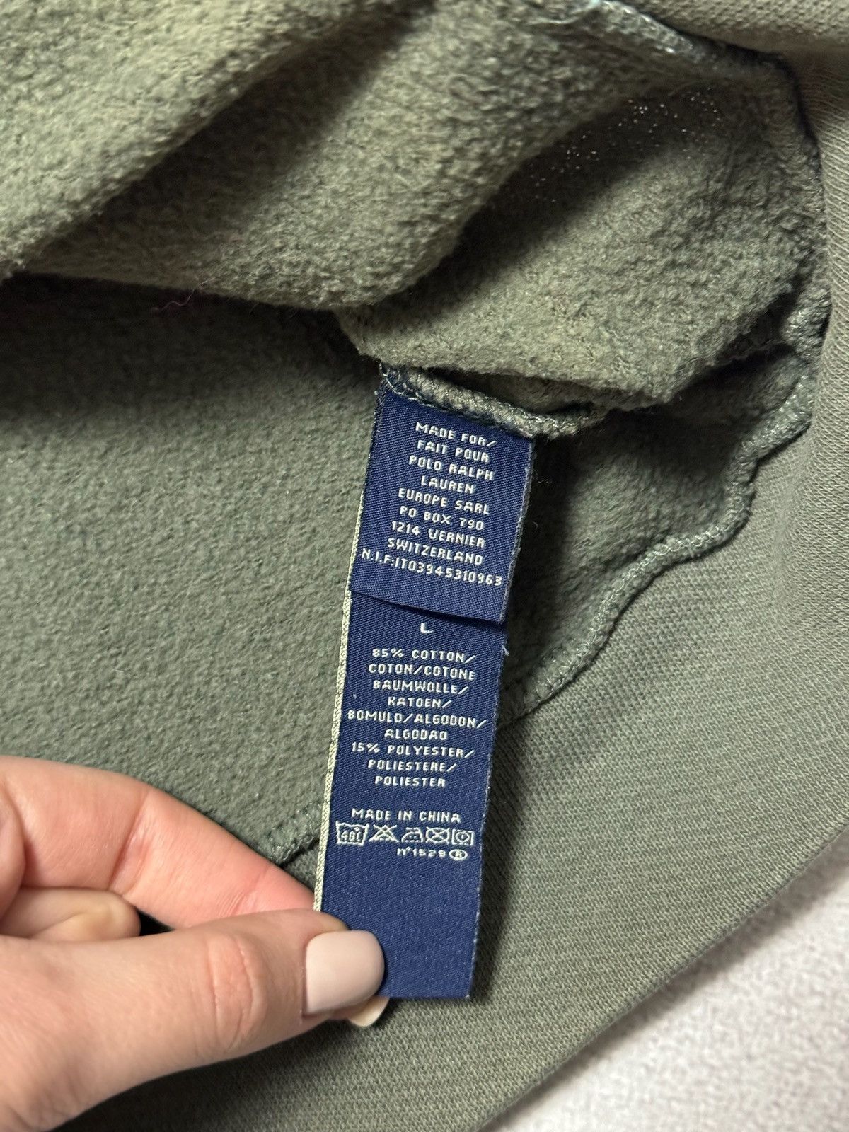 Polo Ralph Lauren × Vintage Vintage Polo Jeans Company Ralph Lauren Sweatshirt Zip Baggy Size US L / EU 52-54 / 3 - 9 Thumbnail