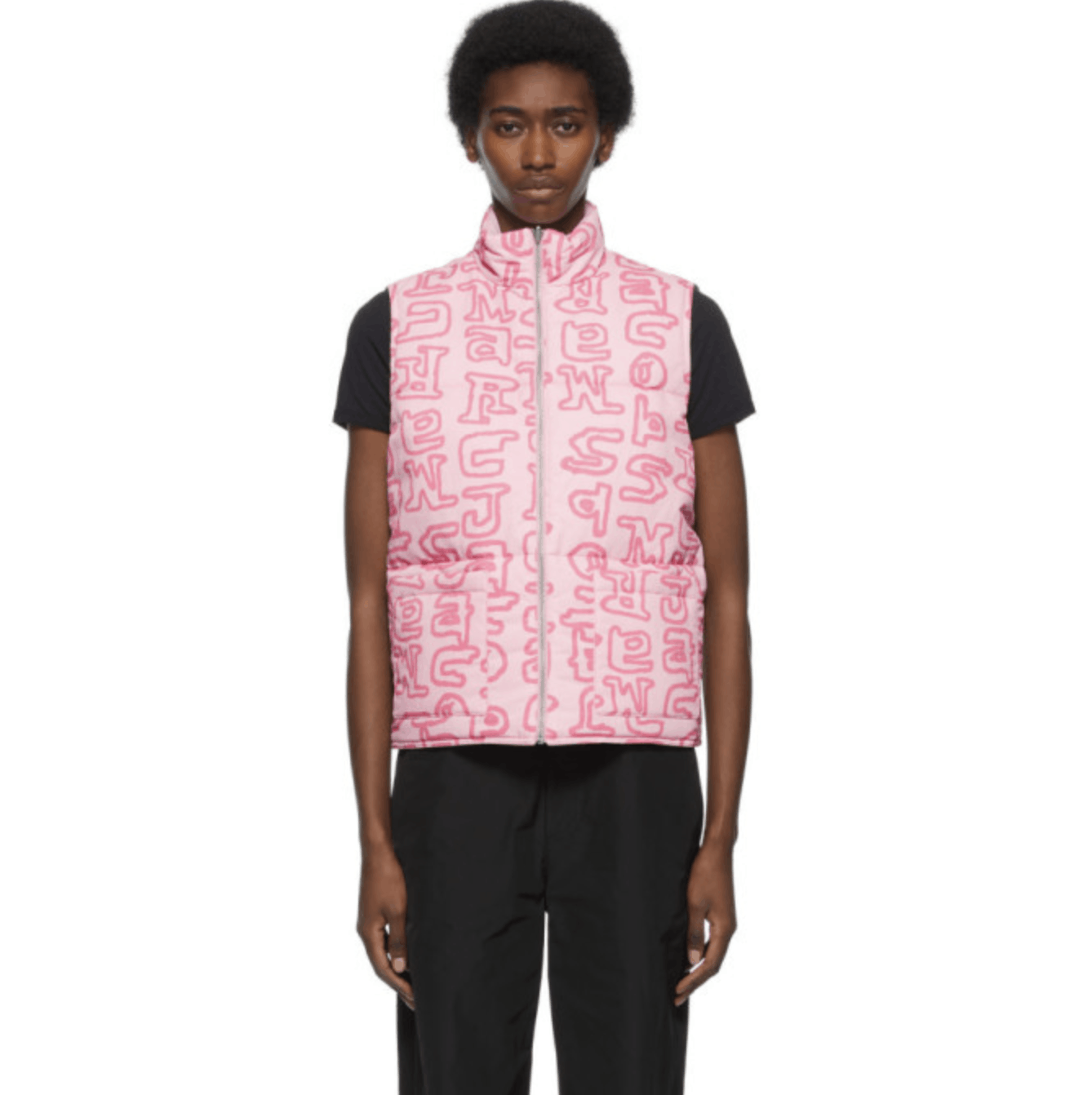 image of Heaven By Marc Jacobs Pink Puffer Vest, Women's