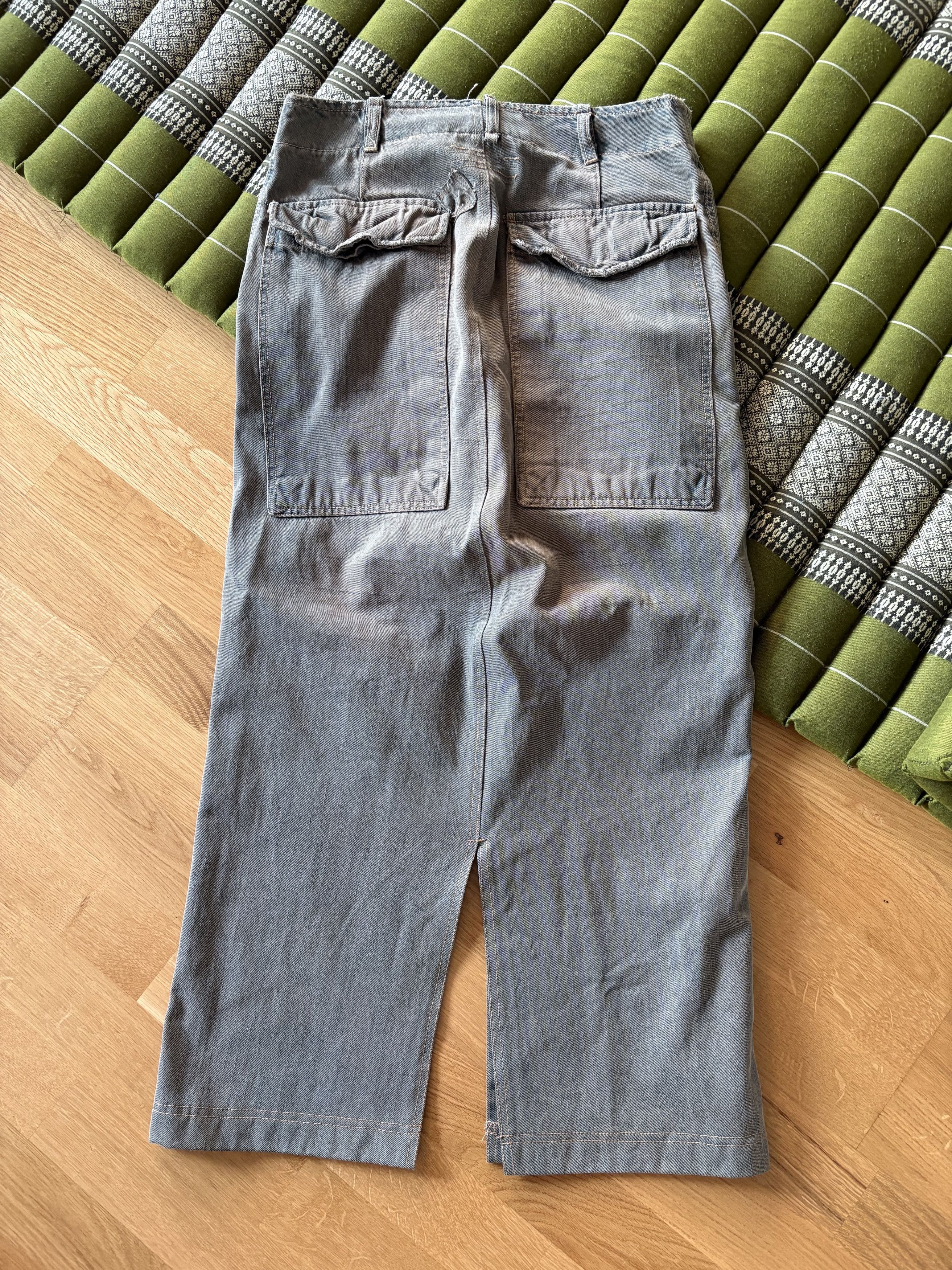 Rick Owens FW25 Concordians Denim Sliced Maxi Skirt / Slivered Skirt Size 24" / US 00 / IT 34 - 3 Thumbnail