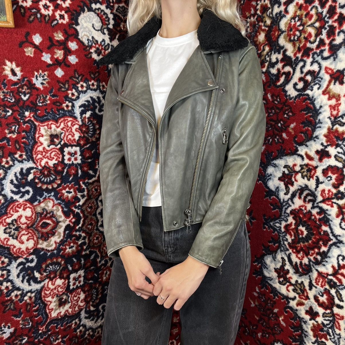 Acne Studios Acne Studios Rita Aviator leather jacket with fur collar Size M / US 6-8 / IT 42-44 - 5 Thumbnail