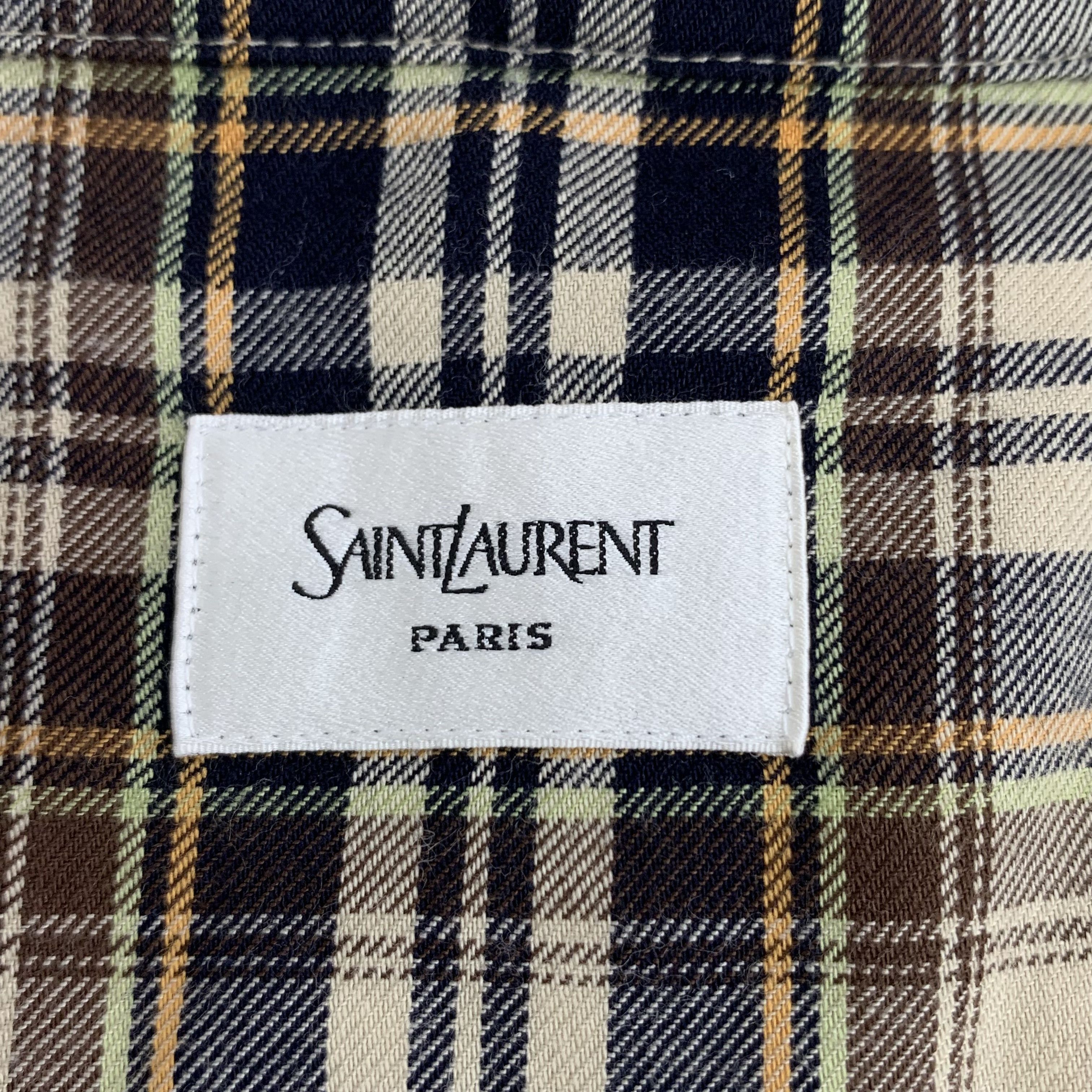 Yves Saint Laurent Yves Saint Laurent Check Bow Shirt Multi (M) Size M / US 6-8 / IT 42-44 - 5 Thumbnail