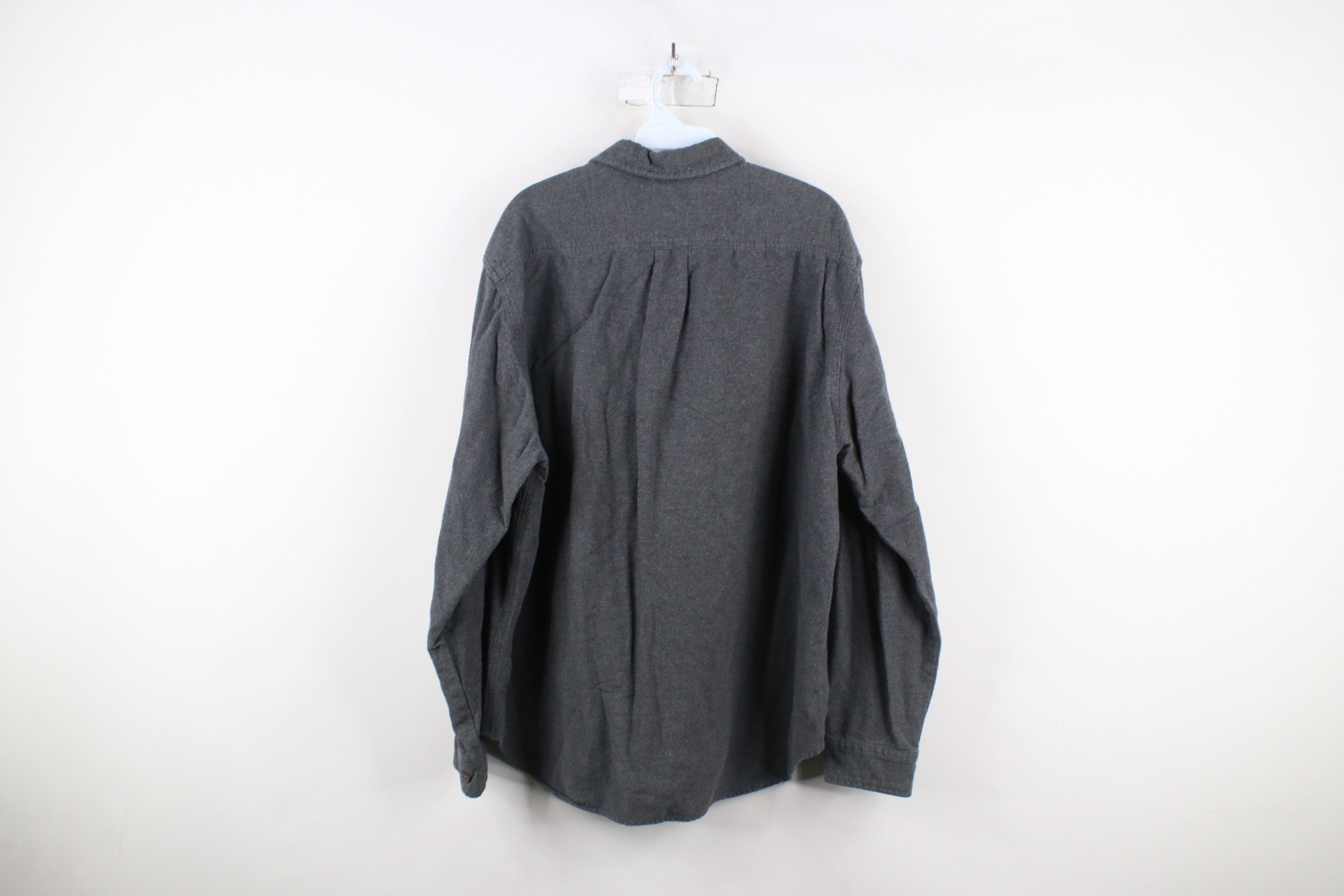 Eddie Bauer × Vintage Vintage Eddie Bauer Chamois Cloth Collared Button Shirt Gray Size US XL / EU 56 / 4 - 8 Thumbnail
