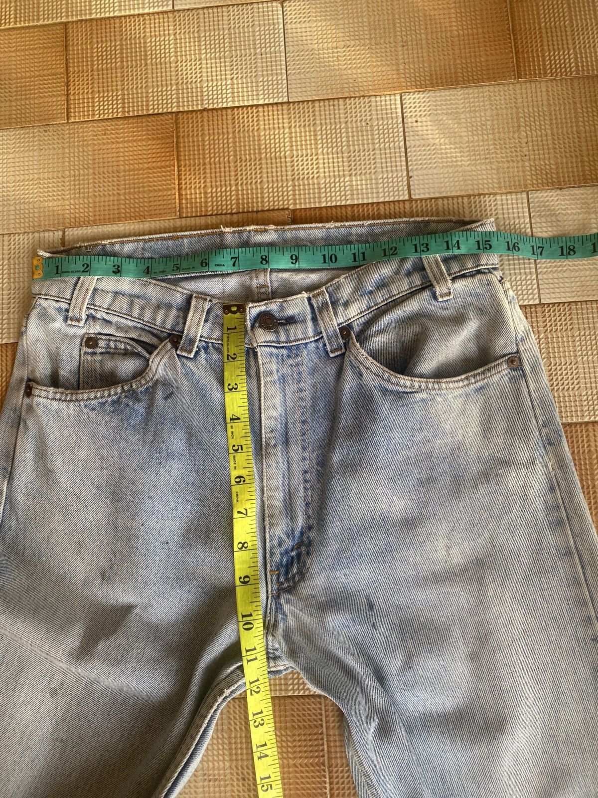 Levi's Vintage Clothing × Vivienne Westwood Vintage levis y2k Lot585 orange tab skinny denim Size US 31 - 5 Thumbnail