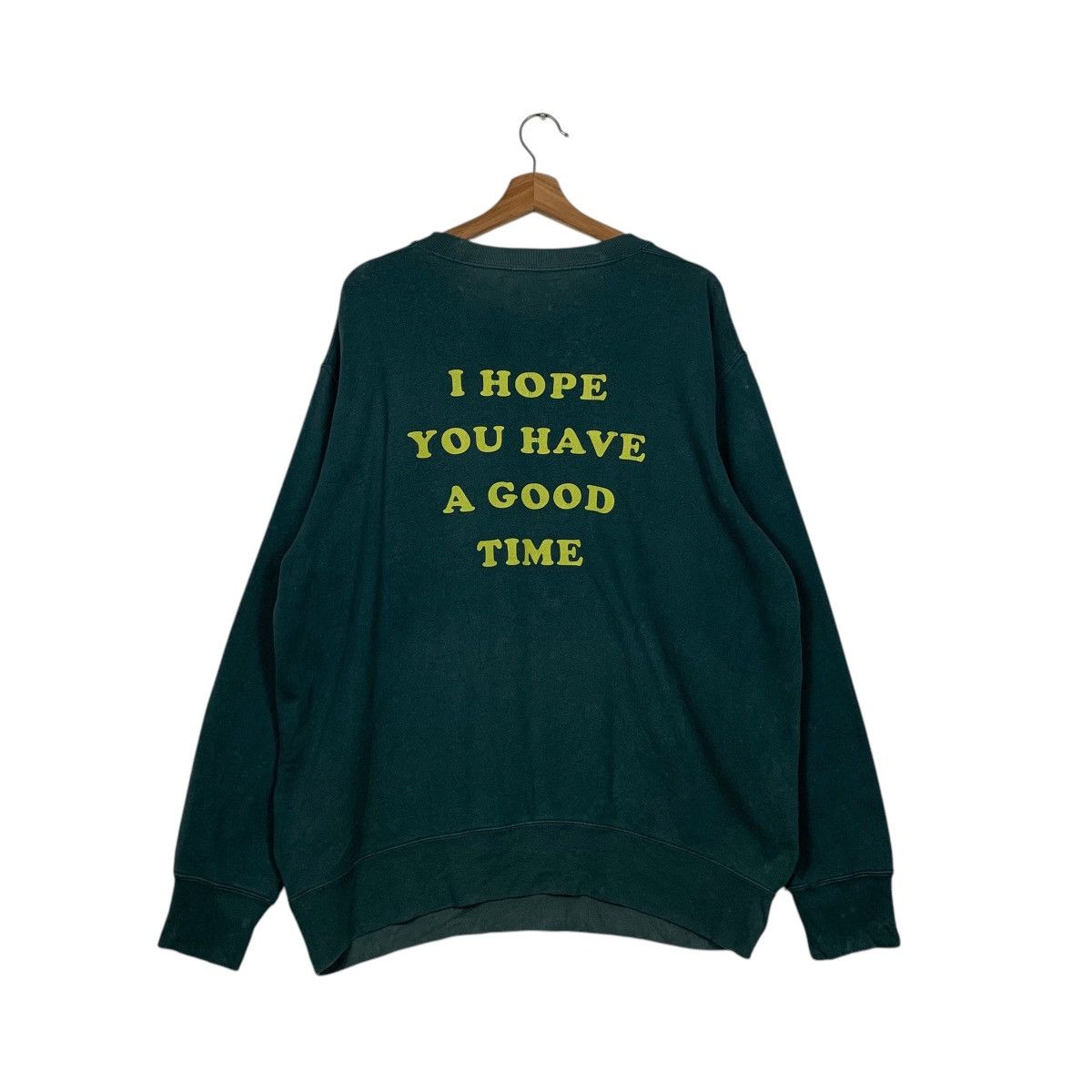 Peanuts PEANUTS SNOOPY Woodstock Green Sweatshirt #2631-C118 Size US XL / EU 56 / 4 - 1 Thumbnail
