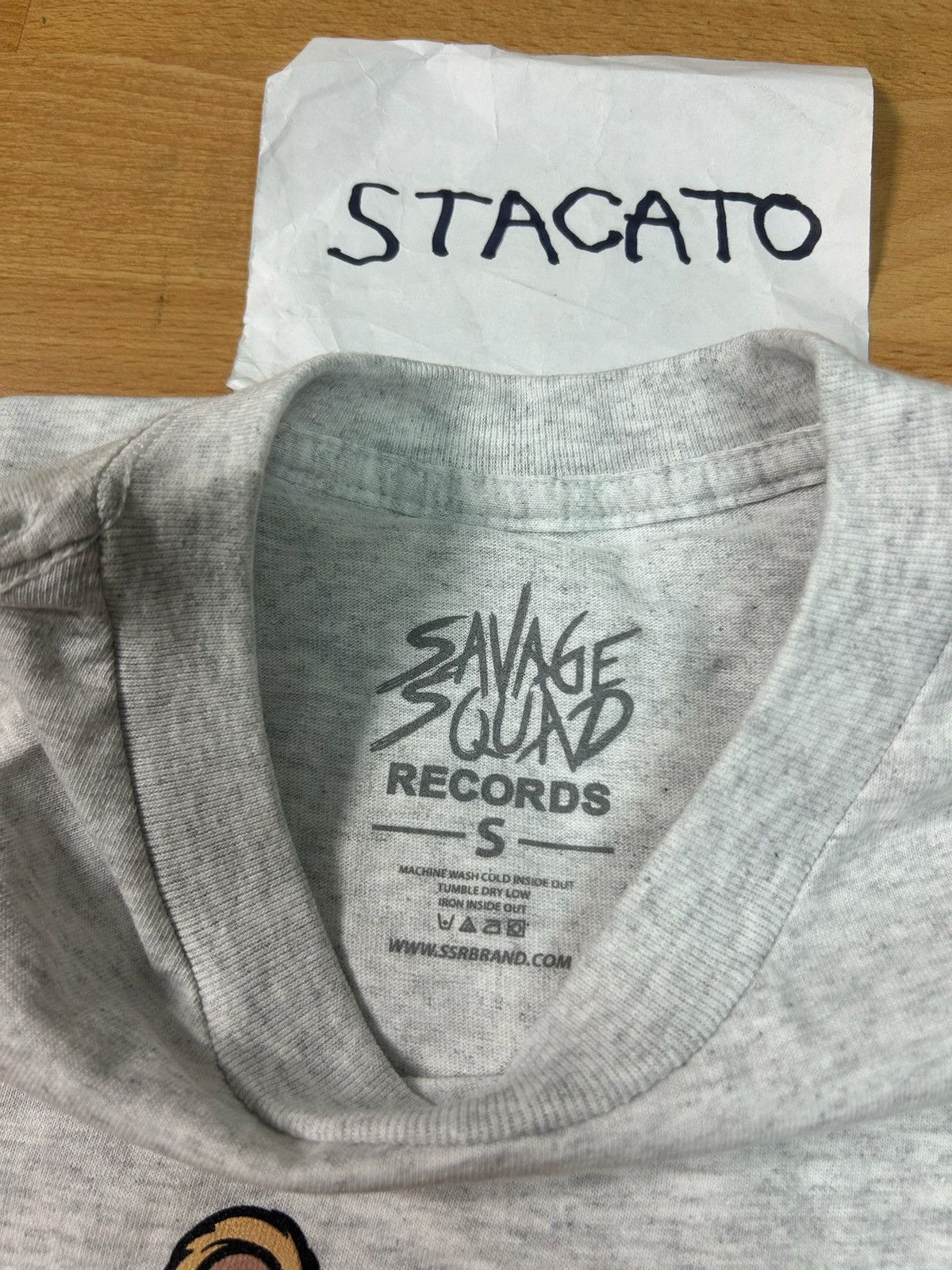 Fredo Santana × Rap Tees Fredo Santana Savage Squad Records Bear Tee Grey Size US S / EU 44-46 / 1 - 3 Thumbnail