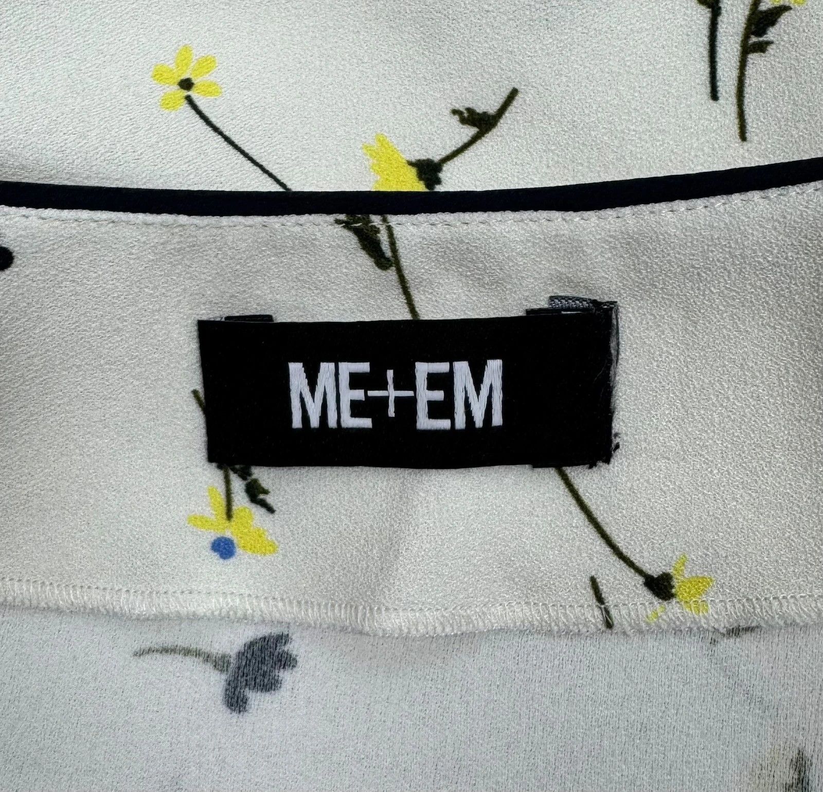 Other ME+EM Faux Wrap Dress Floral Polyester Silk Trim size XL Size XL / US 12-14 / IT 48-50 - 11 Thumbnail