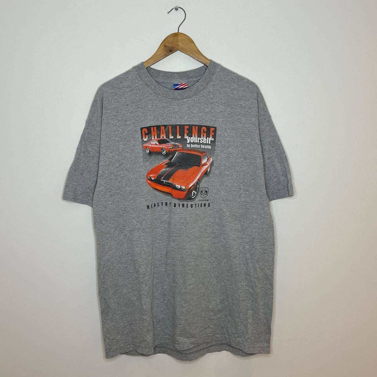 Vintage Y2K Dodge Challenger Graphic Tee Shirt Size US XL / EU 56 / 4 - 1 Thumbnail