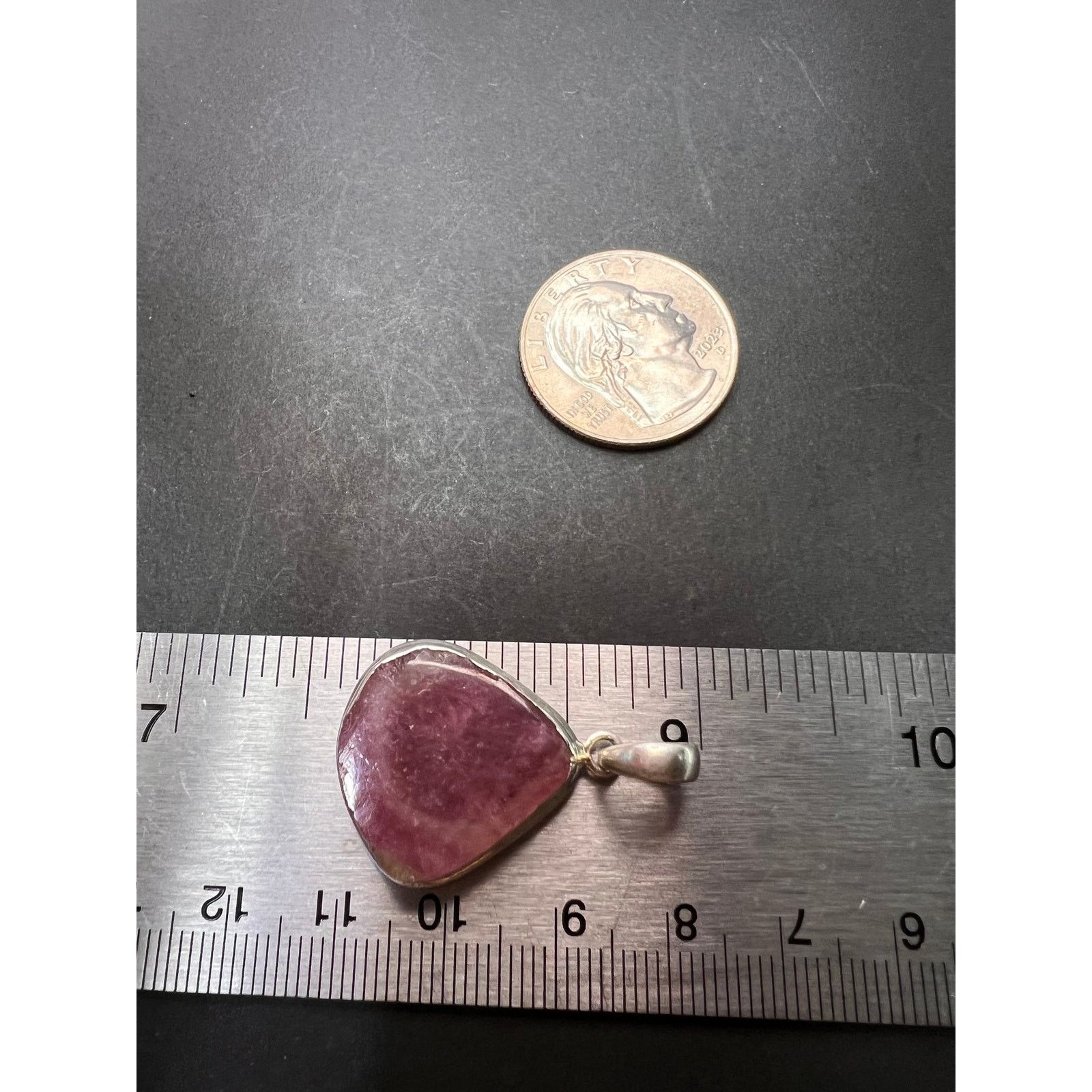 Other NEW Pink / Tri colored tourmaline 925 pendant 4.34 grams Size ONE SIZE - 4 Thumbnail