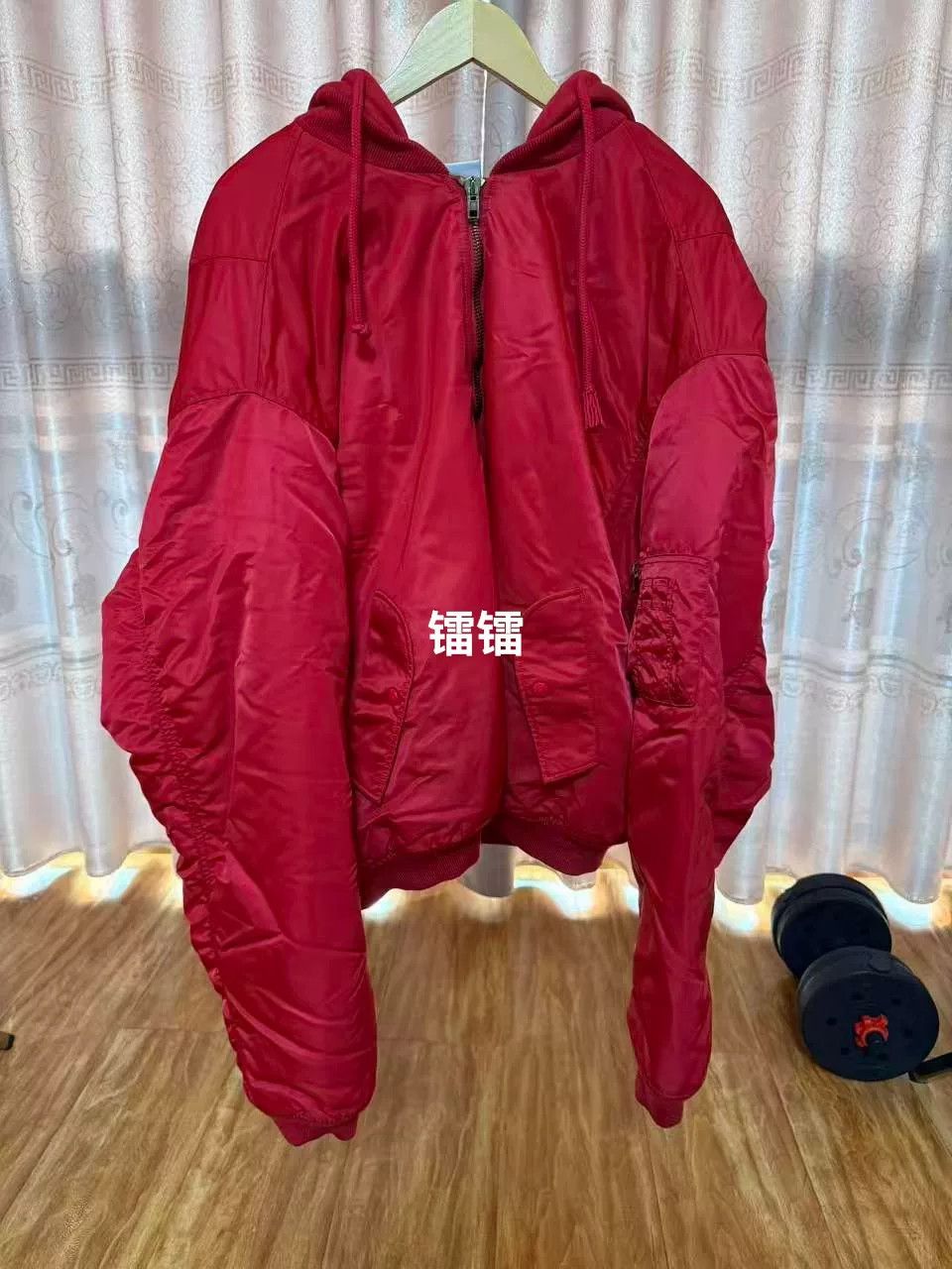 Vetements Vetements 2017 Red Hooded Bomber Jacket Size US XS / EU 42 / 0 - 1 Thumbnail