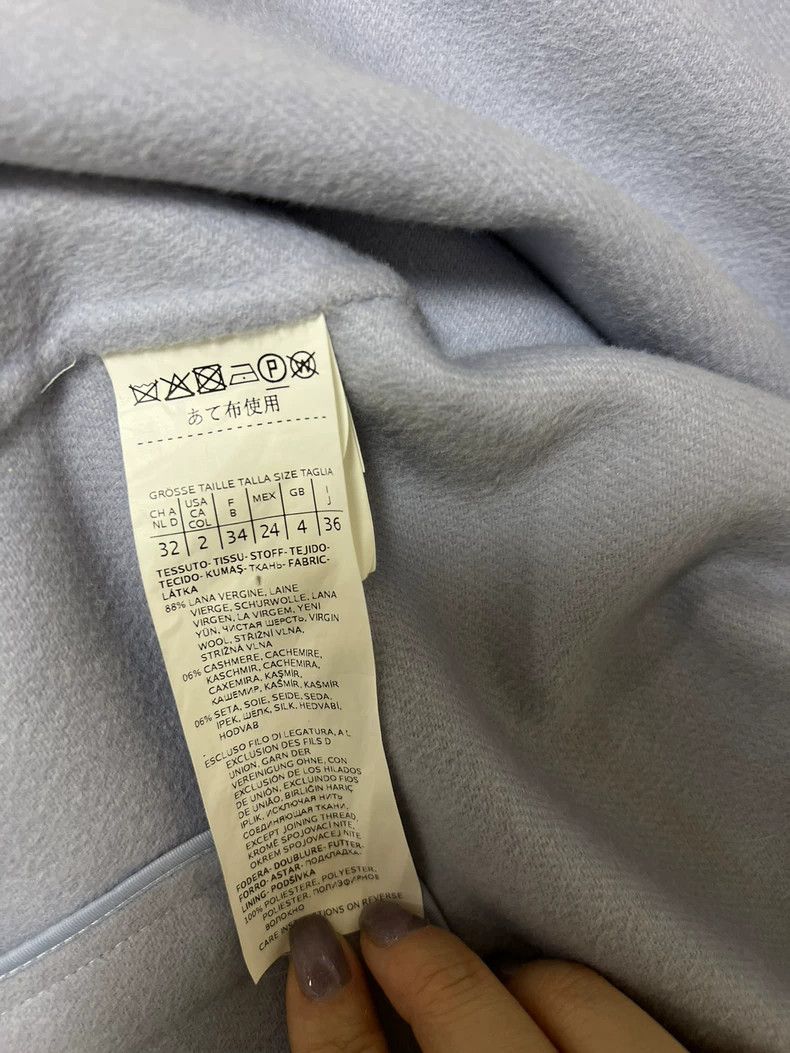 Max Mara Max Mara Sky blue overcoat of studio series Size XS / US 0-2 / IT 36-38 - 3 Thumbnail