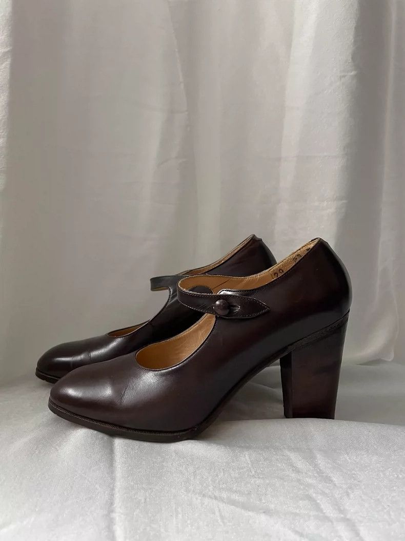 Comme des Garcons Comme des Garçons Medieval women's brown leather high-heele Size US 6 / IT 36 - 2 Thumbnail