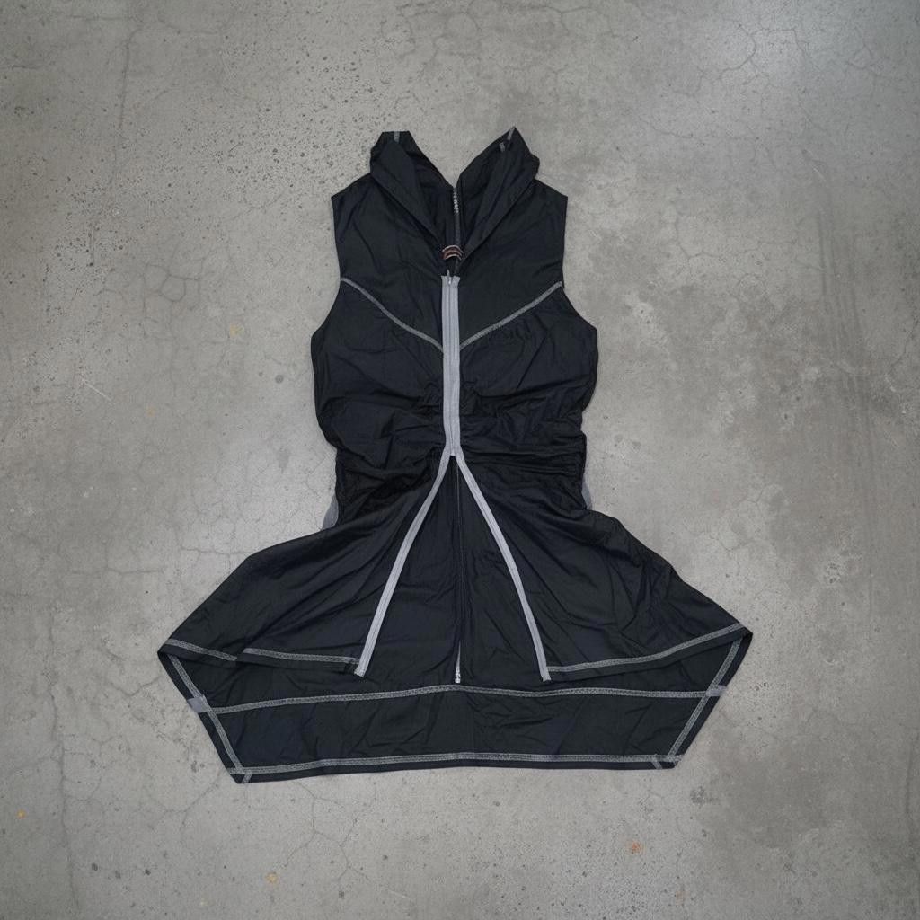 Other The Cop Copine Asymmetrical Zipped Technical Dress Size ONE SIZE - 2 Thumbnail