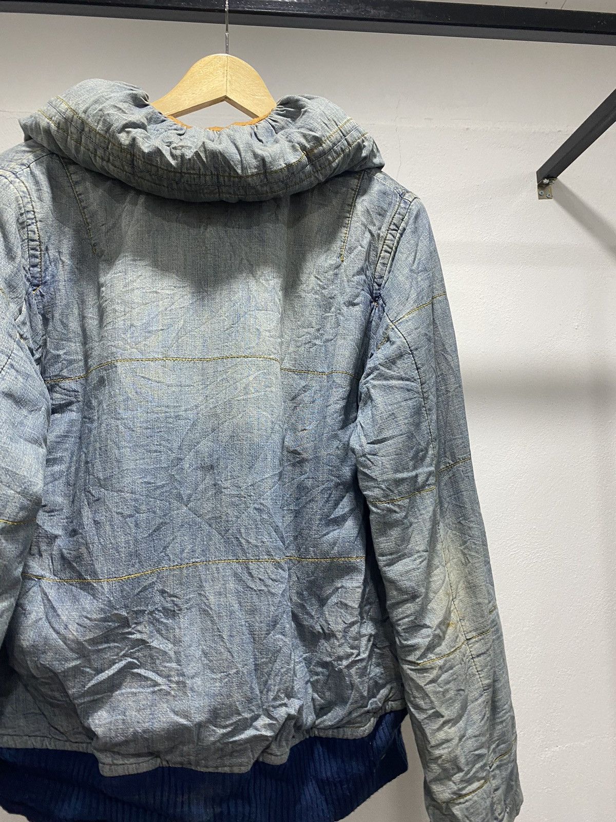 Issey Miyake Mercibeaucoup Denim Down Puffer Quilted Jacket Size US M / EU 48-50 / 2 - 11 Thumbnail