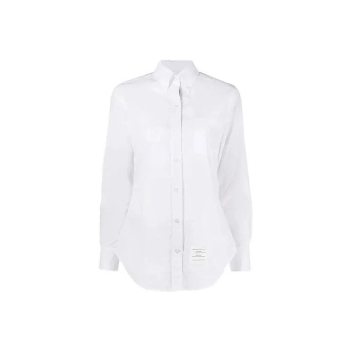 Thom Browne Thom Browne White Long Sleeve Fitted Shirt -2507 Size M / US 6-8 / IT 42-44 - 7 Thumbnail