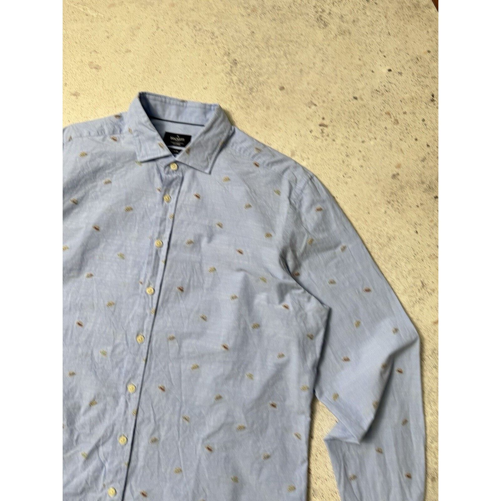 Hackett Hackett London Men Blue Hat Pattern Button Up Shirt Size XXL Size US XXL / EU 58 / 5 - 7 Thumbnail