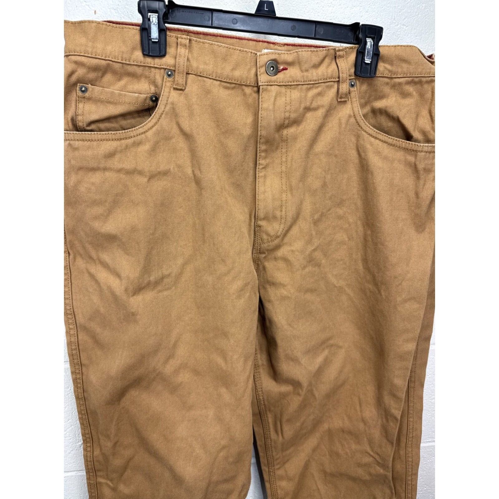 Eddie Bauer Eddie Bauer Workwear Brown Canvas Pants Relaxed Fit 38x32 Utility Men’s Size US 38 / EU 54 - 2 Thumbnail