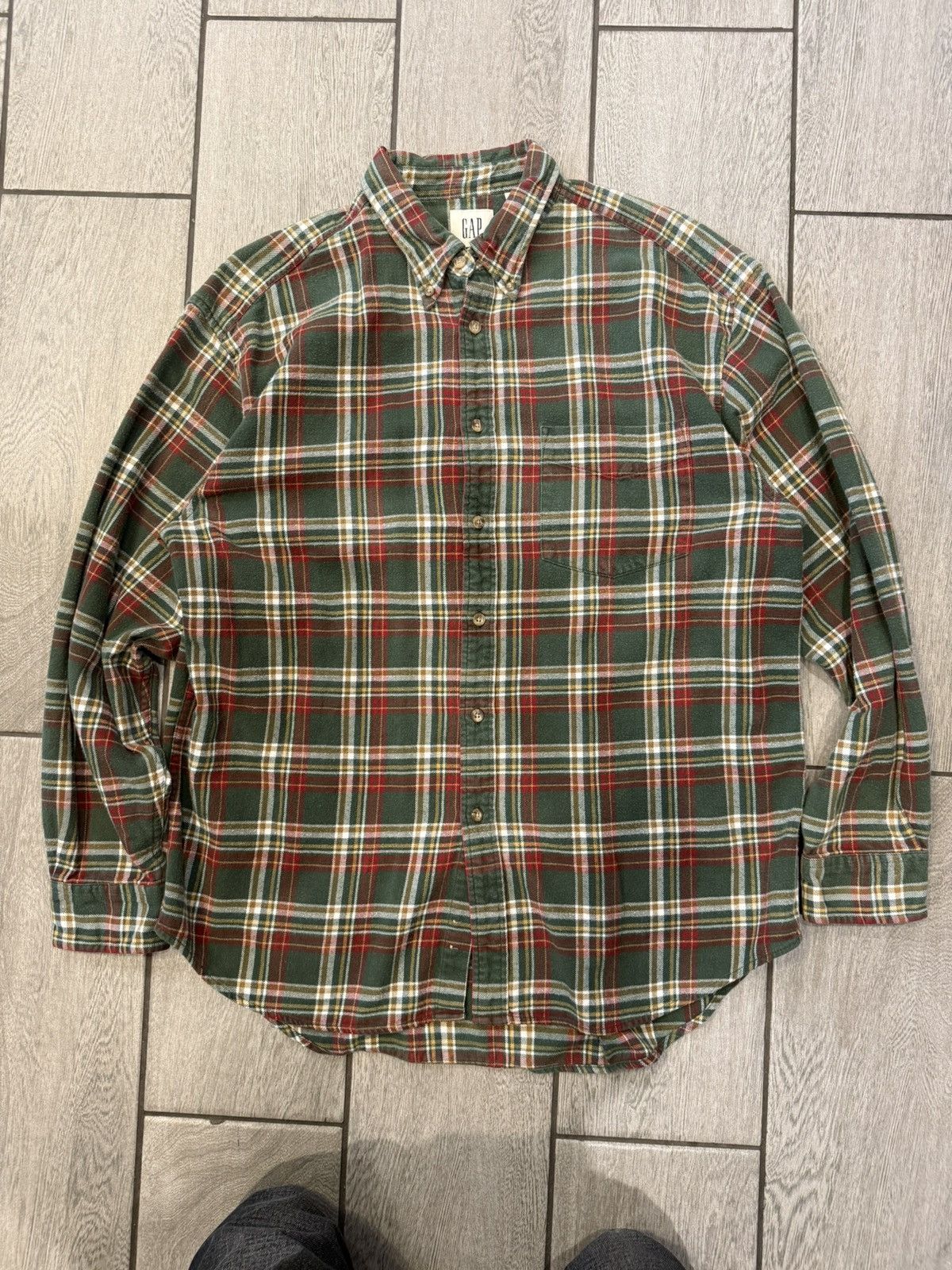 Gap × Vintage Vintage GAP Plaid Button Up Size US L / EU 52-54 / 3 - 1 Thumbnail
