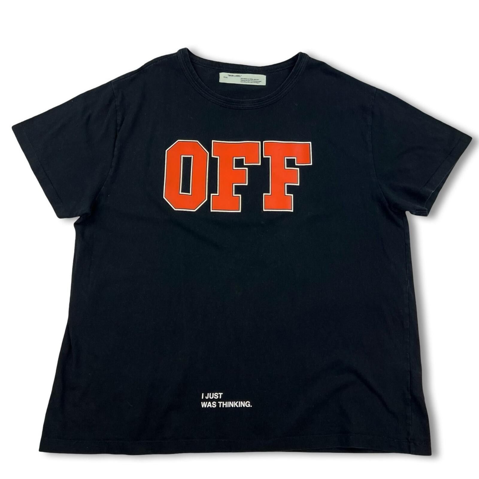 Off-White Off-White Off Orange Font T Shirt Size US XL / EU 56 / 4 - 2 Thumbnail