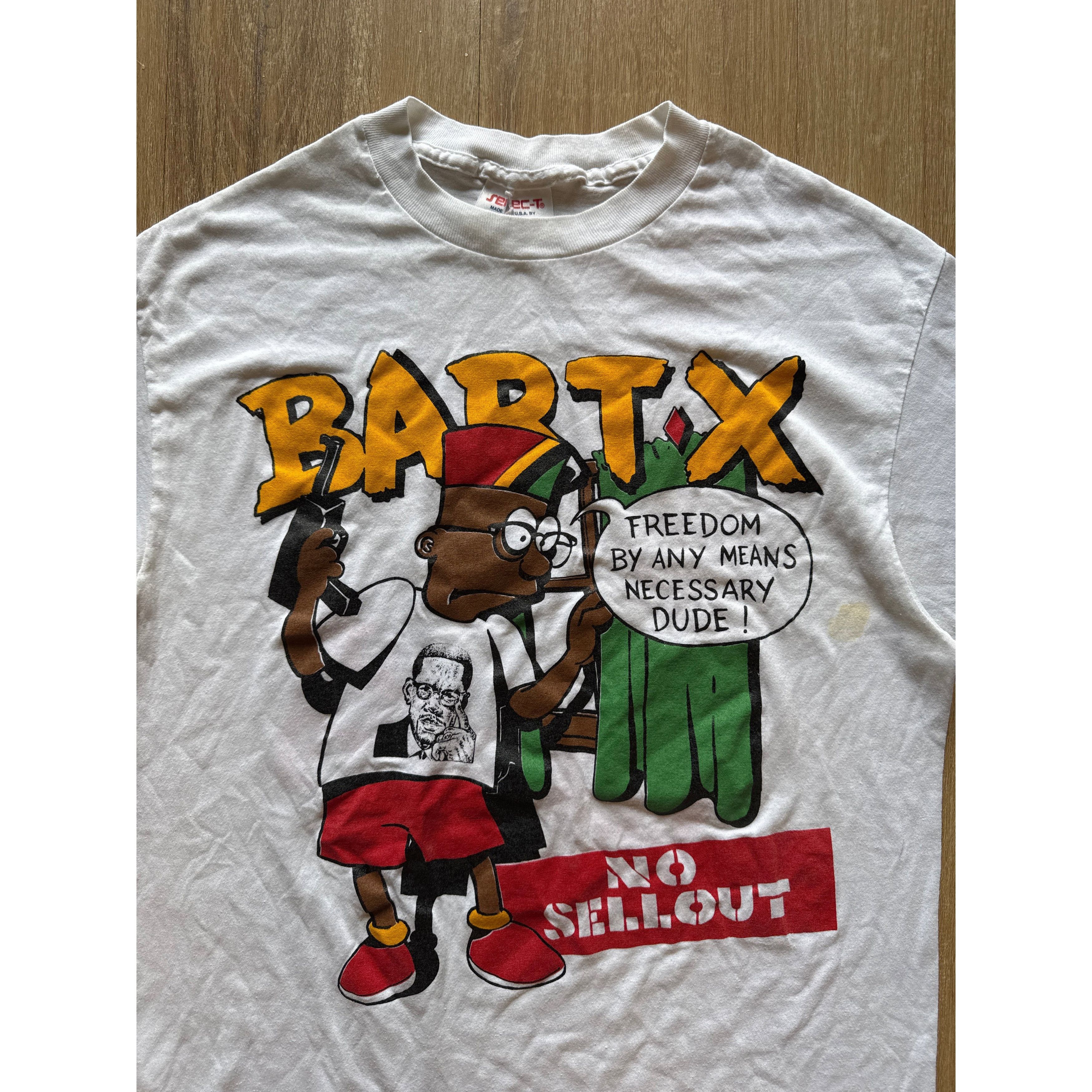 Other Vintage 90s Bart X Malcolm X Freedom By Any Means Necessary Size US L / EU 52-54 / 3 - 2 Thumbnail