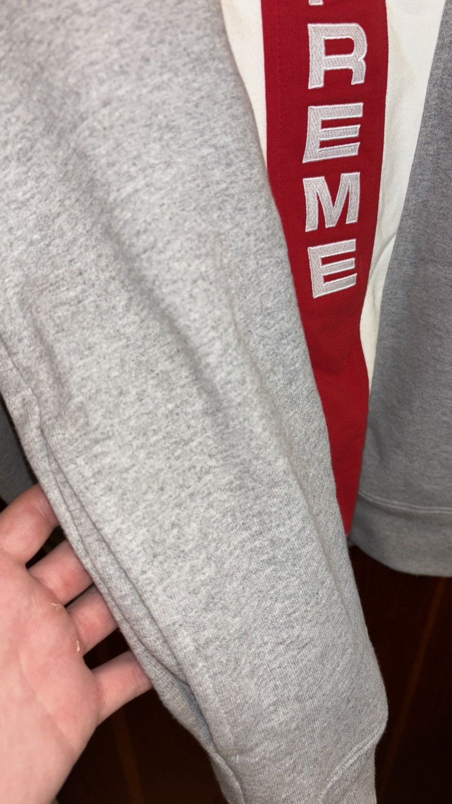 Supreme Supreme Vertical Logo Panel Crewneck Size US M / EU 48-50 / 2 - 12 Thumbnail