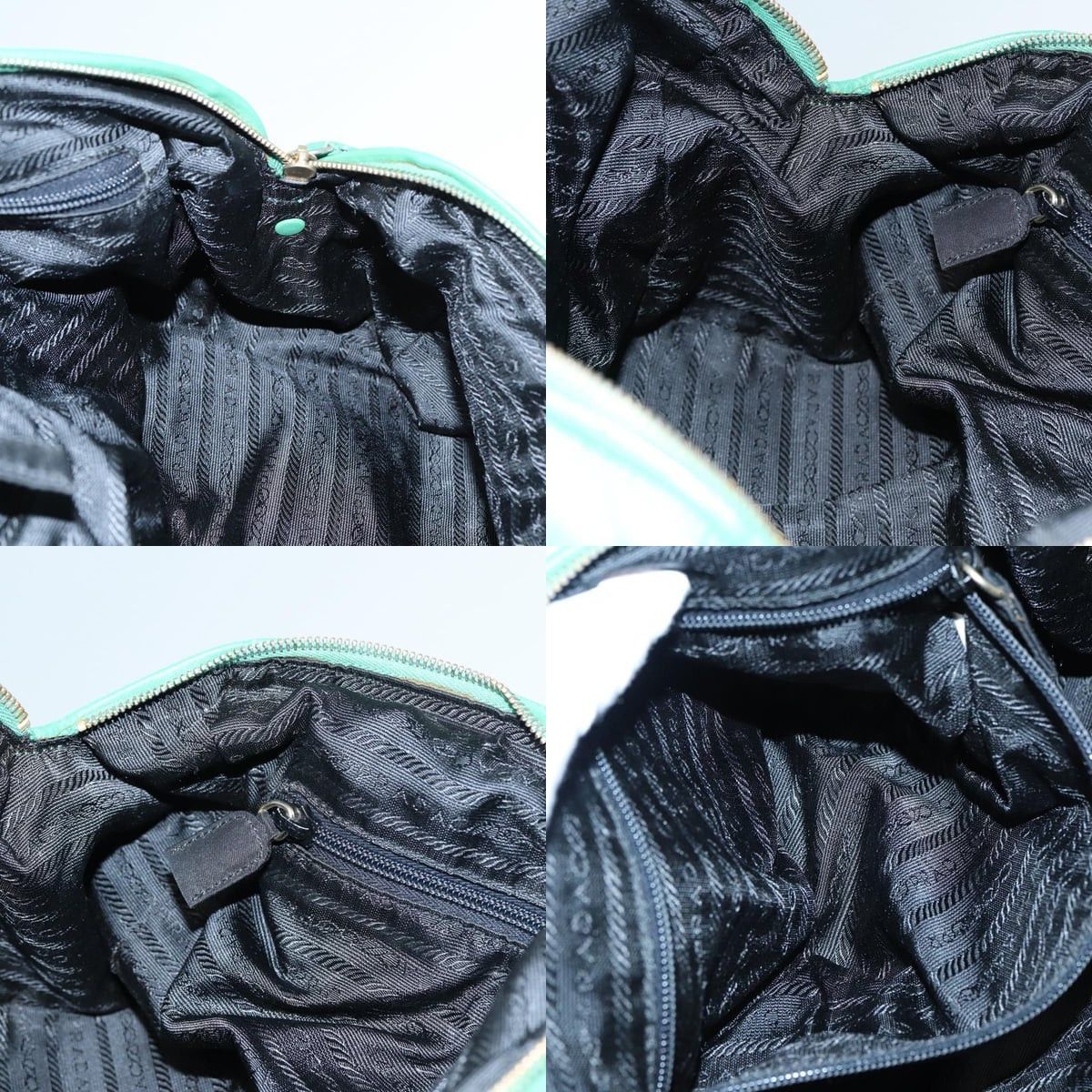 Prada PRADA Hand Bag Nylon Green Gold Size ONE SIZE - 12 Thumbnail