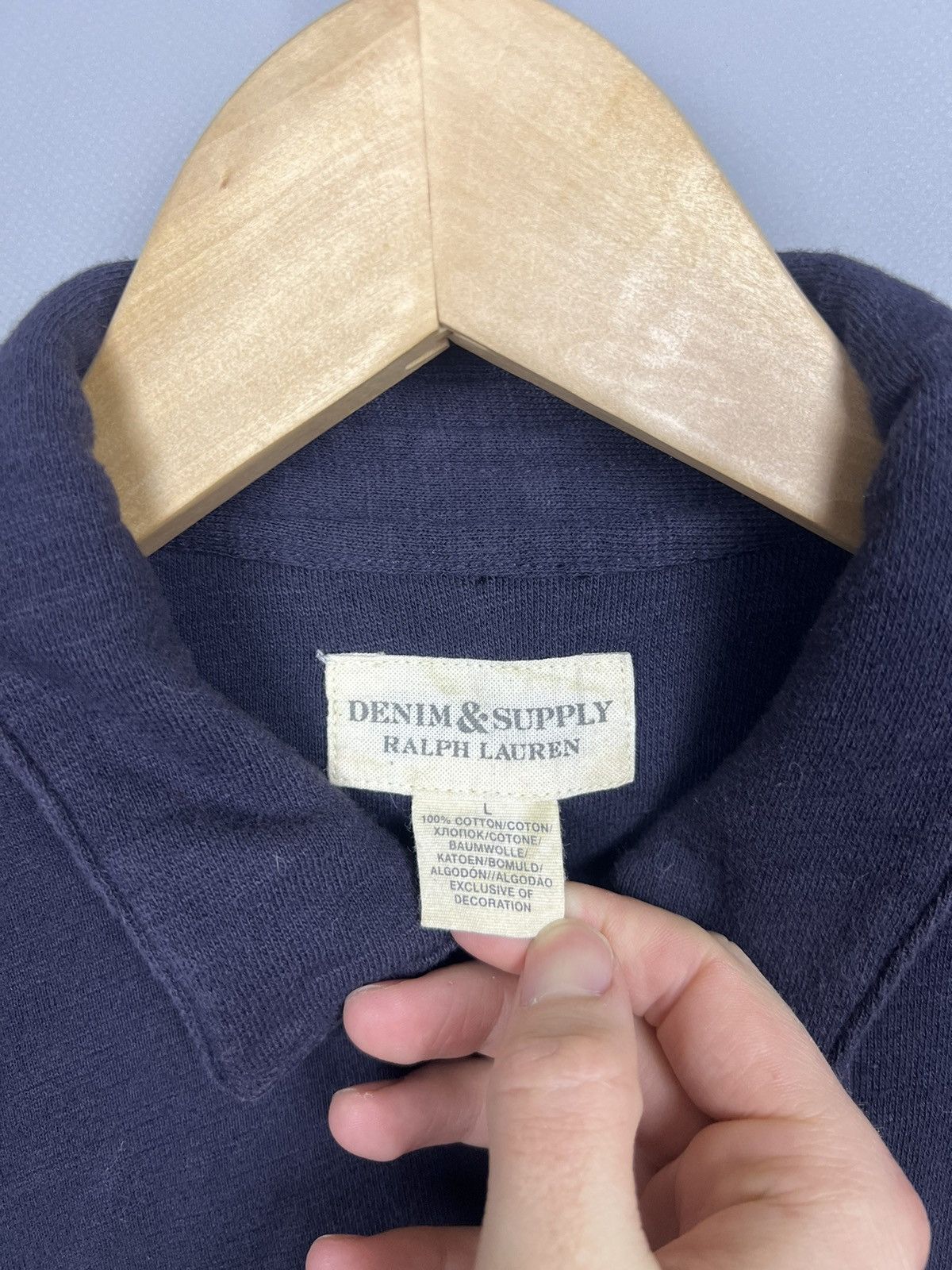 Denim & Supply Ralph Lauren M-L Denim Supply Ralph Lauren Military Blazer Denim Jacket Size L / US 10 / IT 46 - 5 Thumbnail