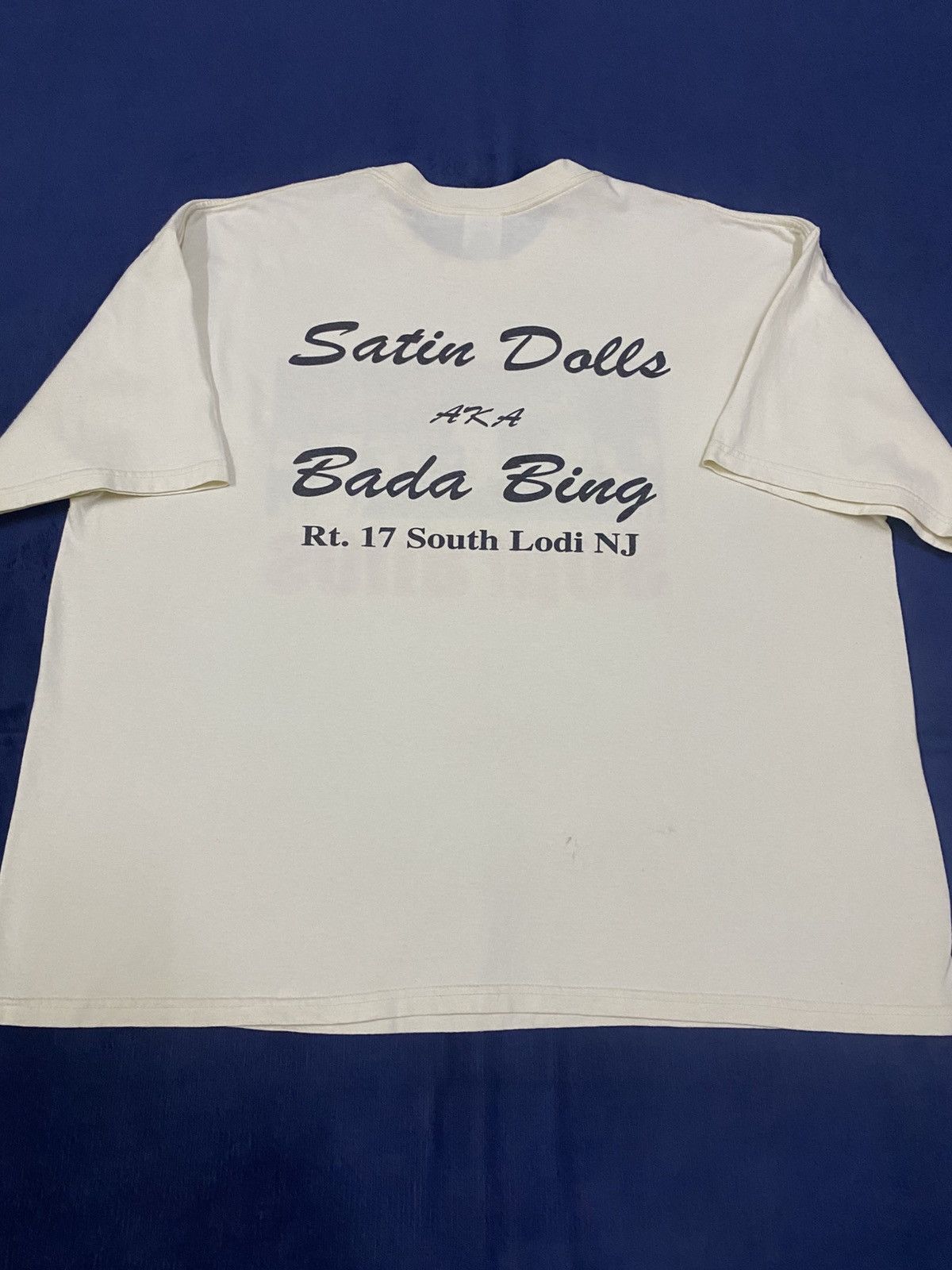 Vintage Vintage Late 90s The Sopranos Strip Club Mafia Tshirt Size US XXL / EU 58 / 5 - 4 Thumbnail