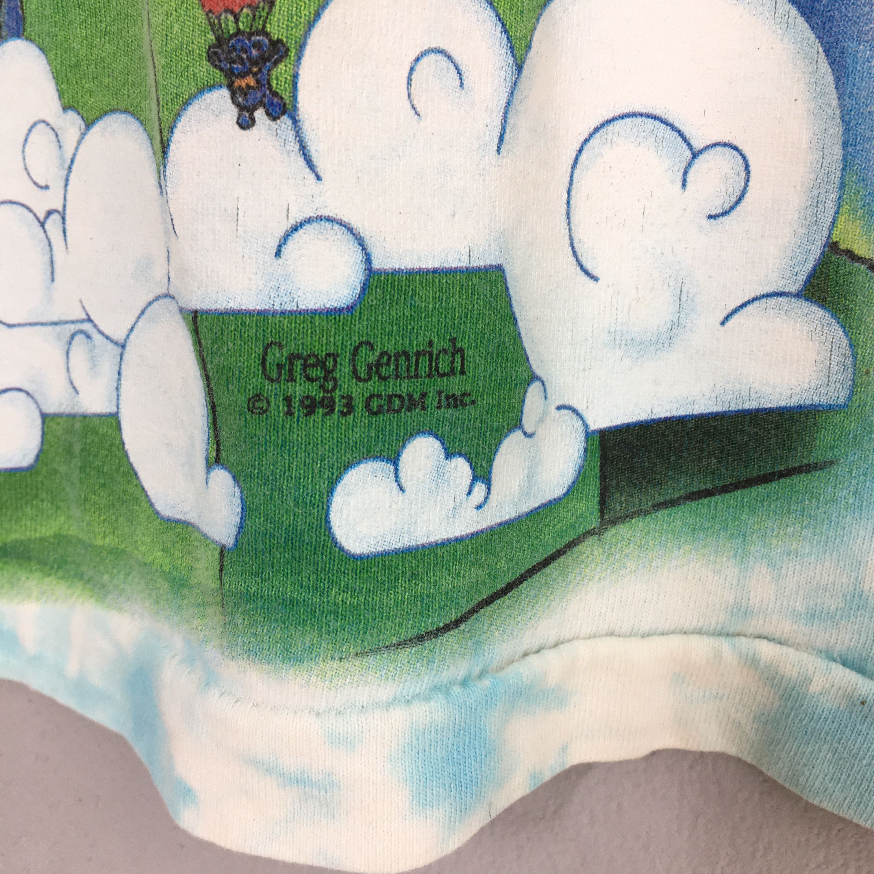 Band Tees × Grateful Dead × Liquid Blue Vintage 90s Grateful Dead Hot Air Balloon Tie Dye Tshirt Size US L / EU 52-54 / 3 - 8 Thumbnail